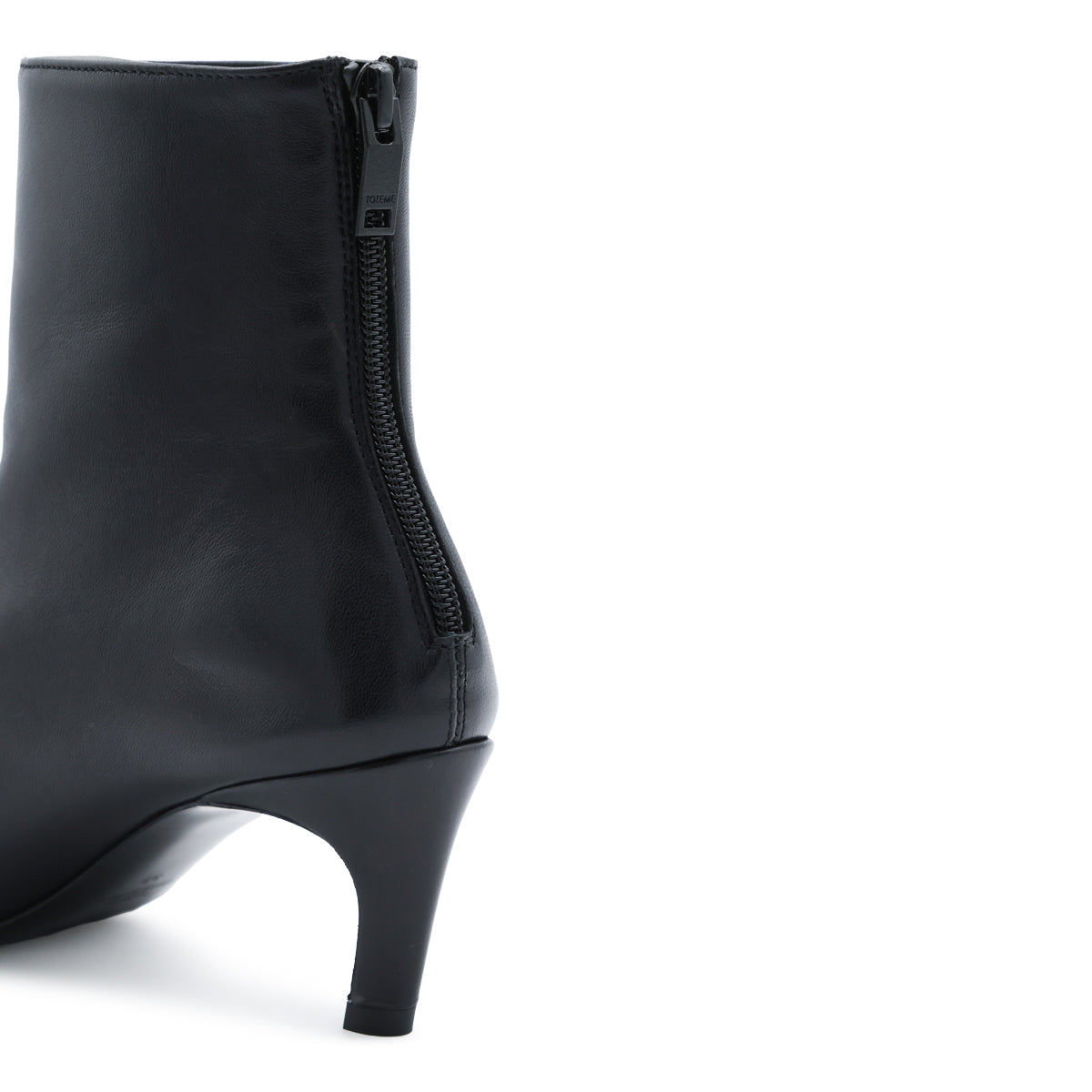 BLACK LEATHER SOFT ANKLE BOOTS