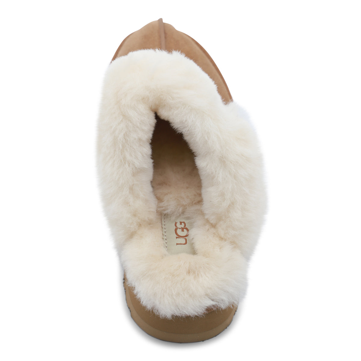 BEIGE SUEDE DISQUETTE FLATS
