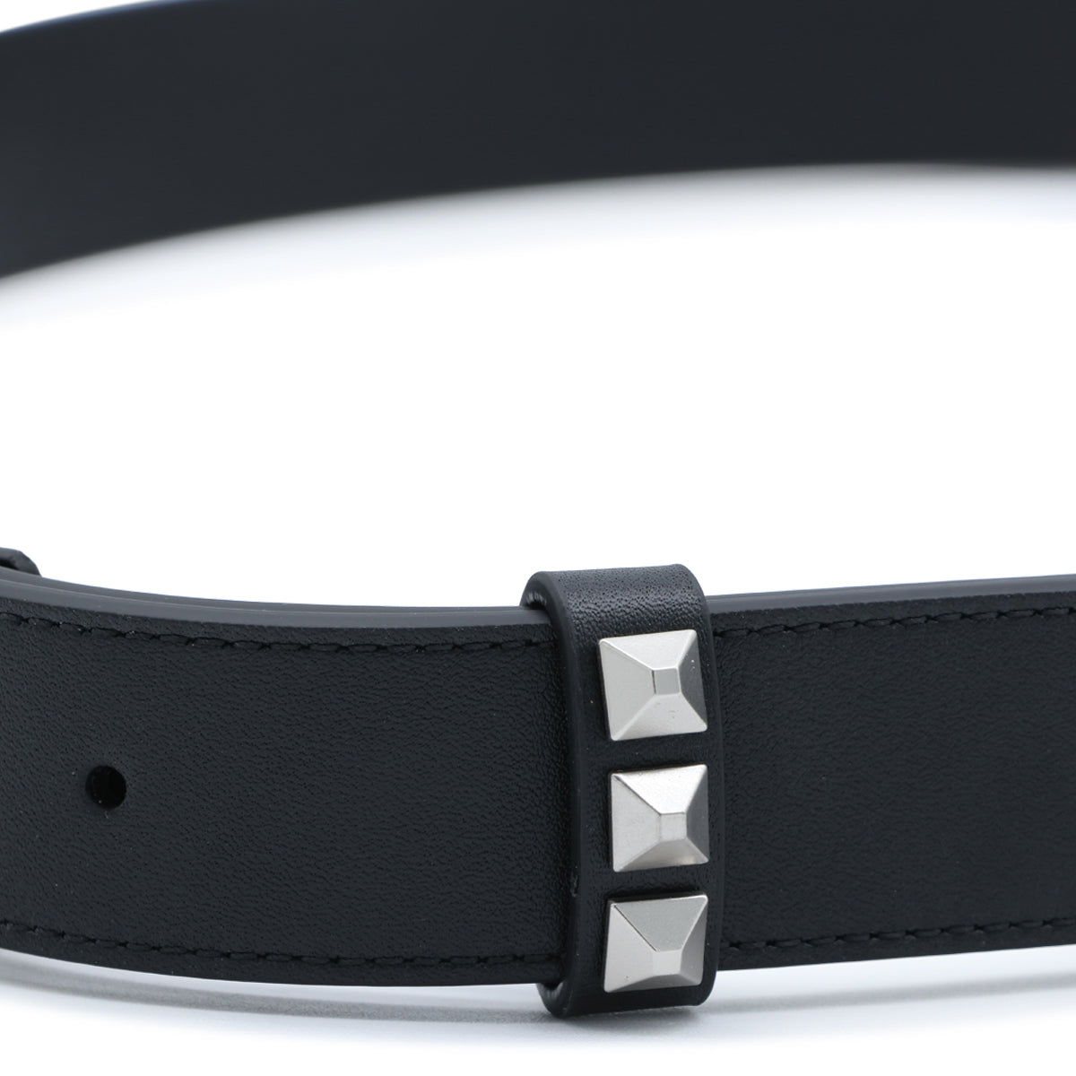 BLACK LEATHER BELT