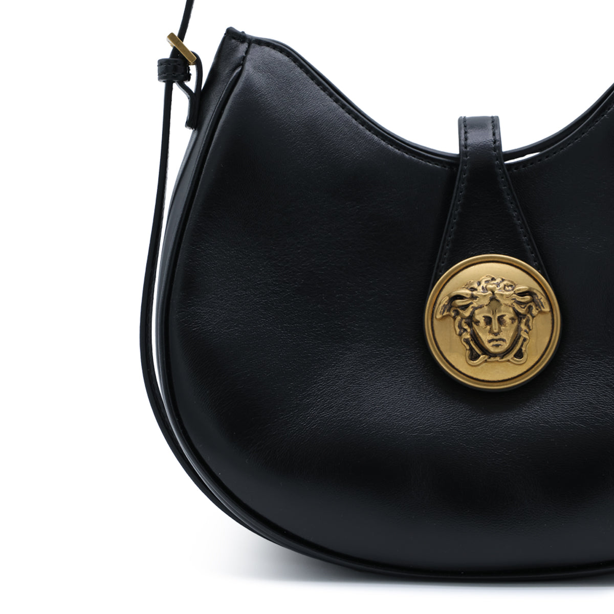 BLACK SMALL HOBO SHOULDER BAG
