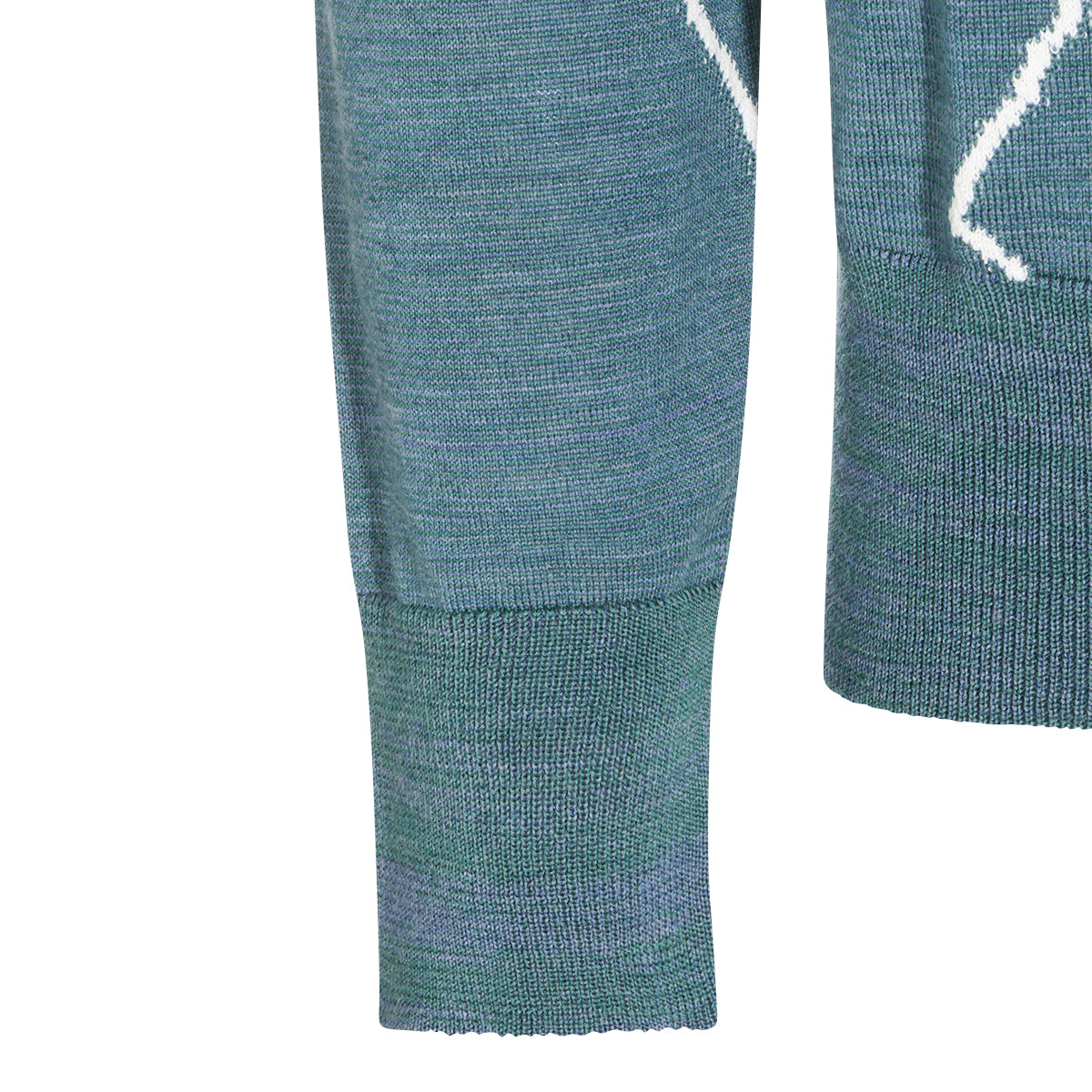 MULTICOLOR WOOL ARGYLE JUMPER