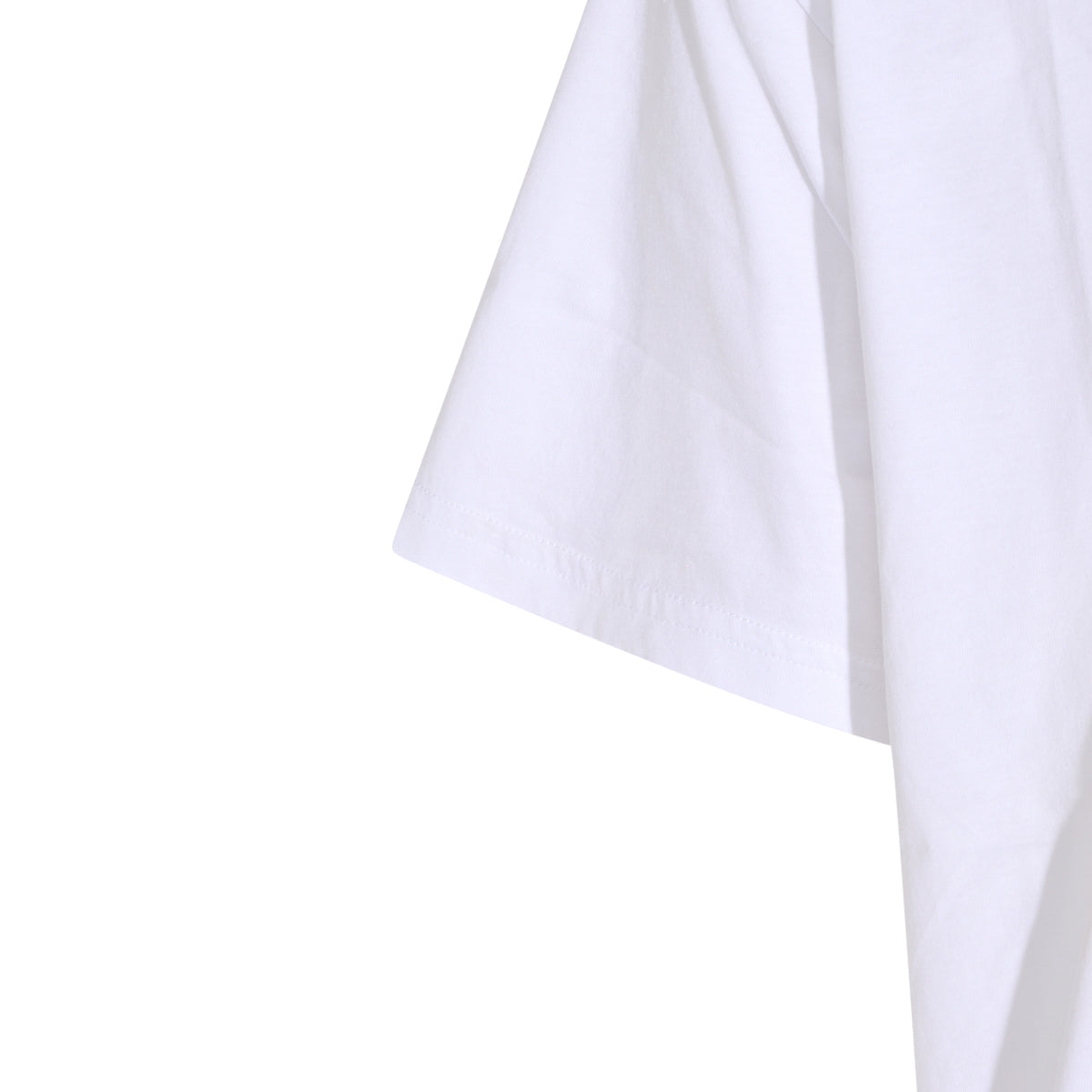 WHITE COTTON GOLD ORB LOGO T-SHIRT