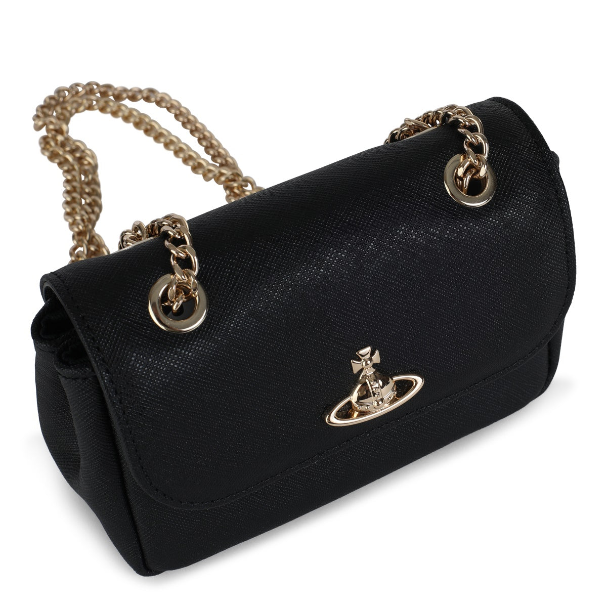BLACK LEATHER PURSE SMALL SHOULDER BAG