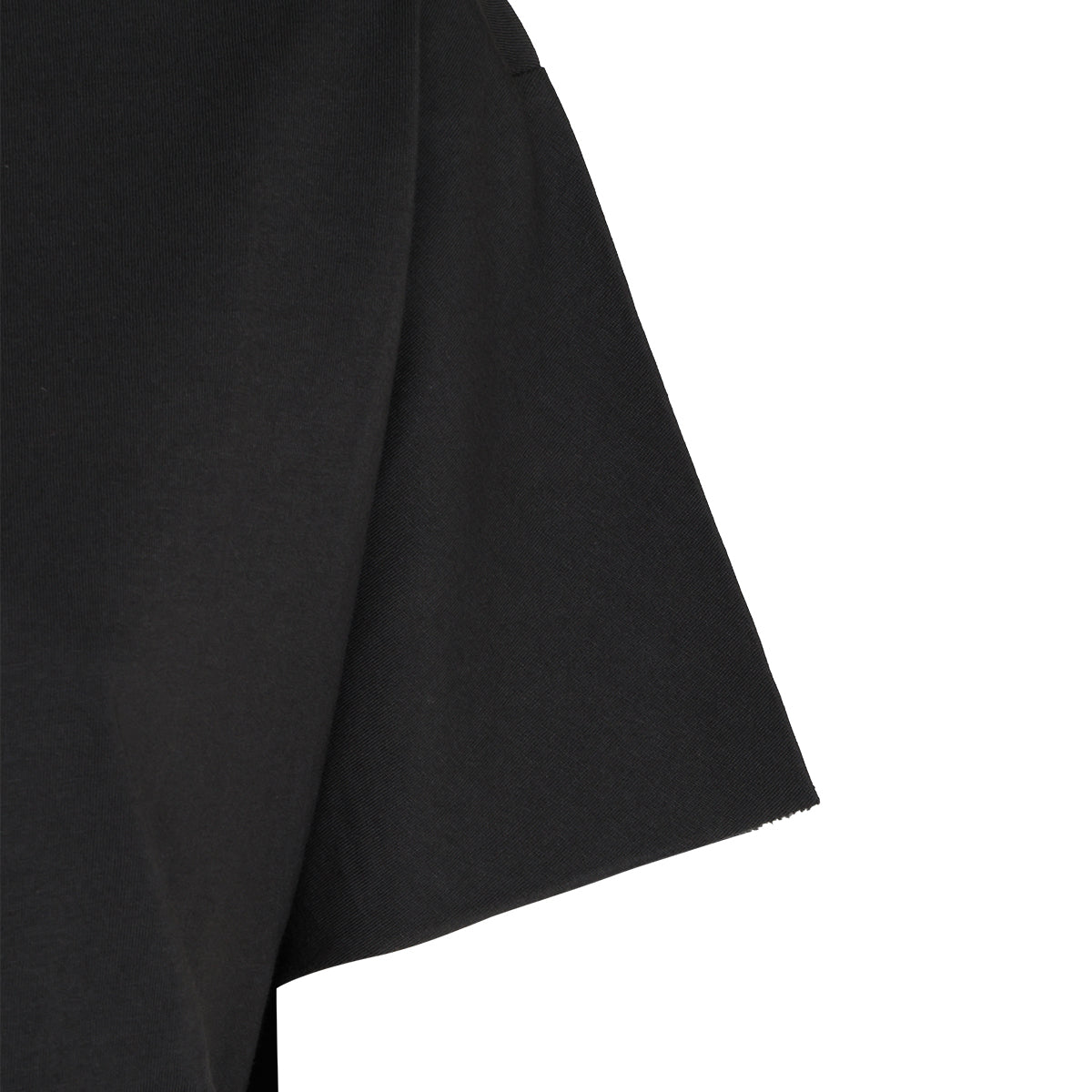 BLACK COTTON STRASS T-SHIRT