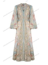 ROSELIGHT PLUNGE MIDI DRESS