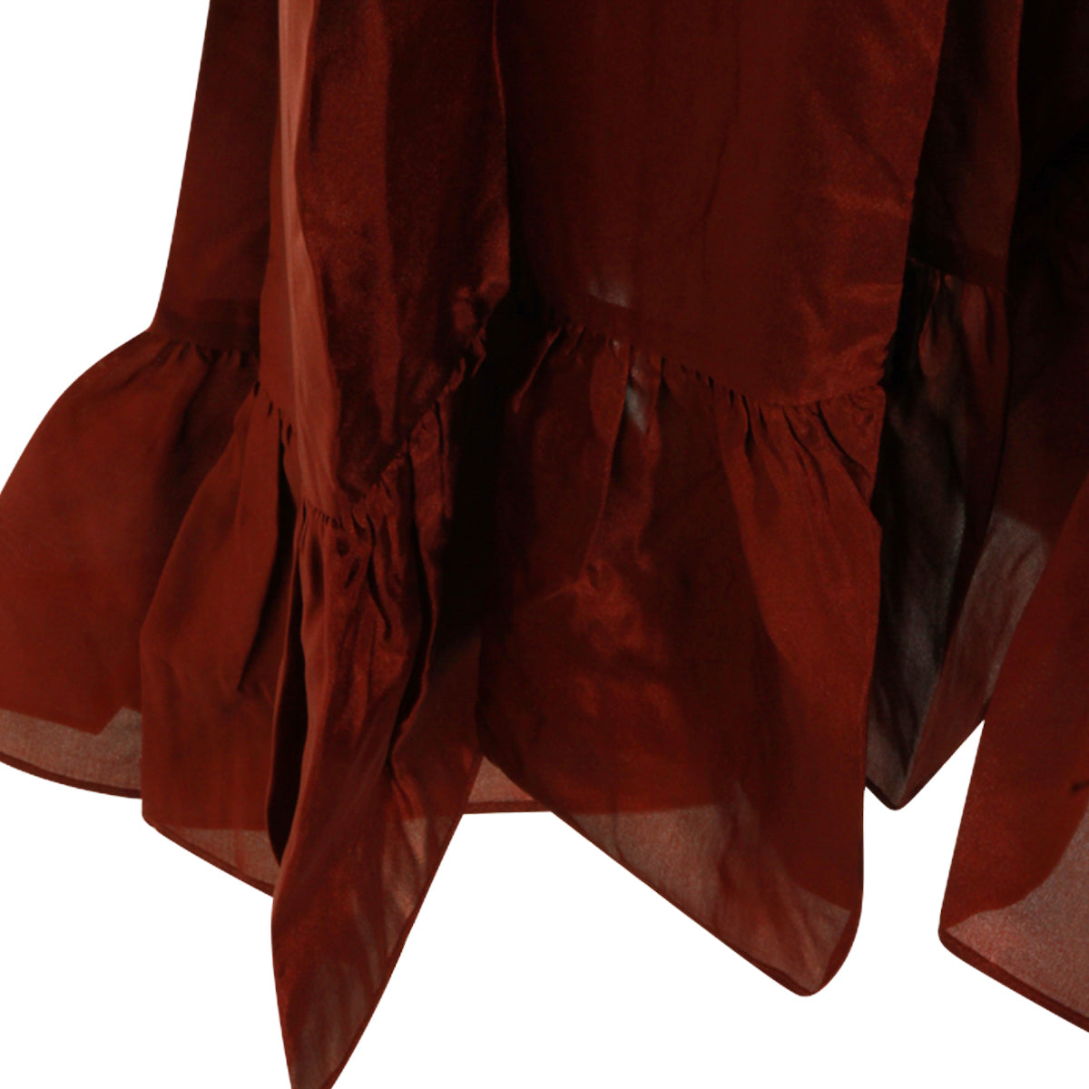 MERLOT SILK LONG SKIRT