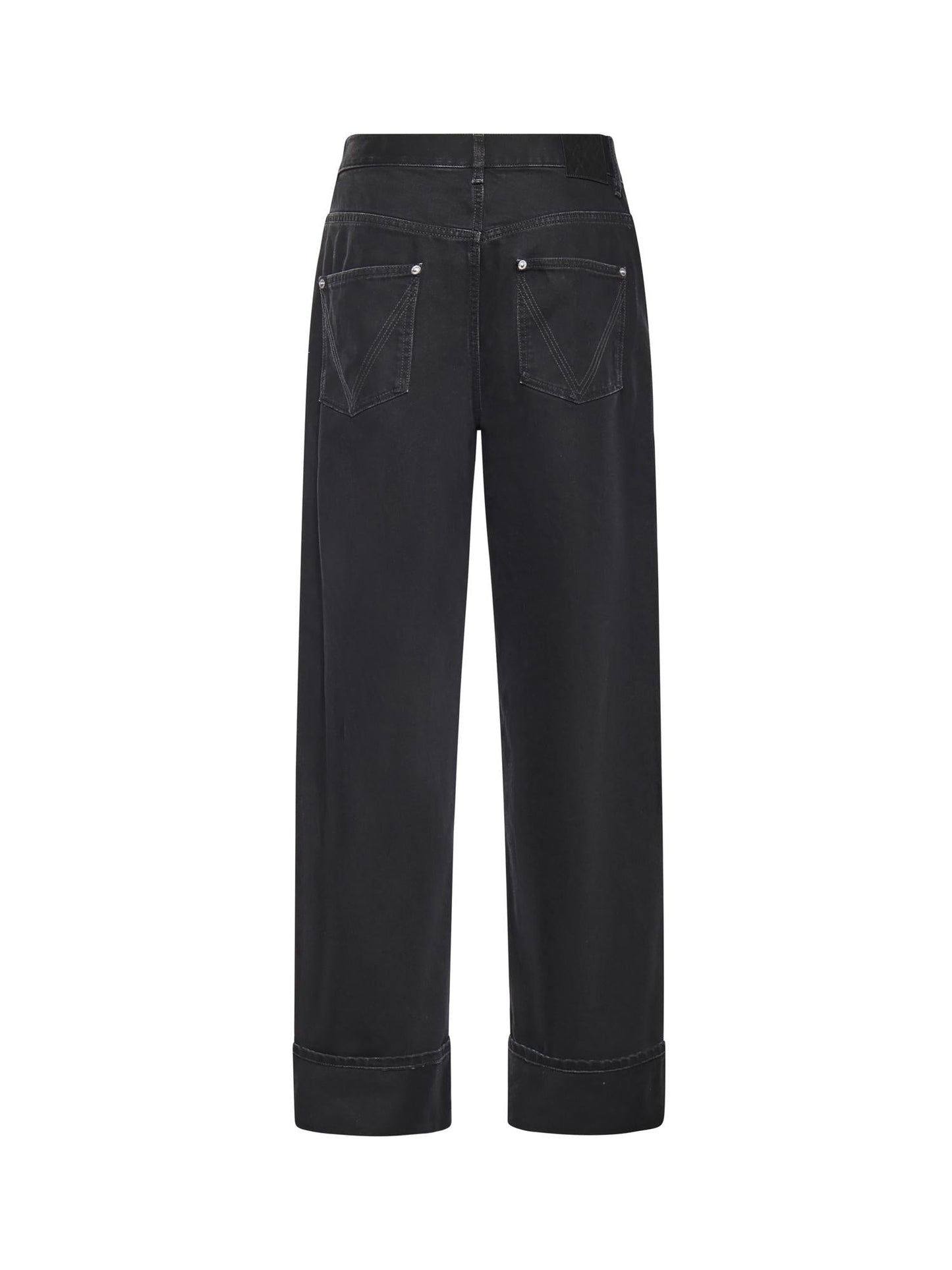 Jeans con risvolto in denim