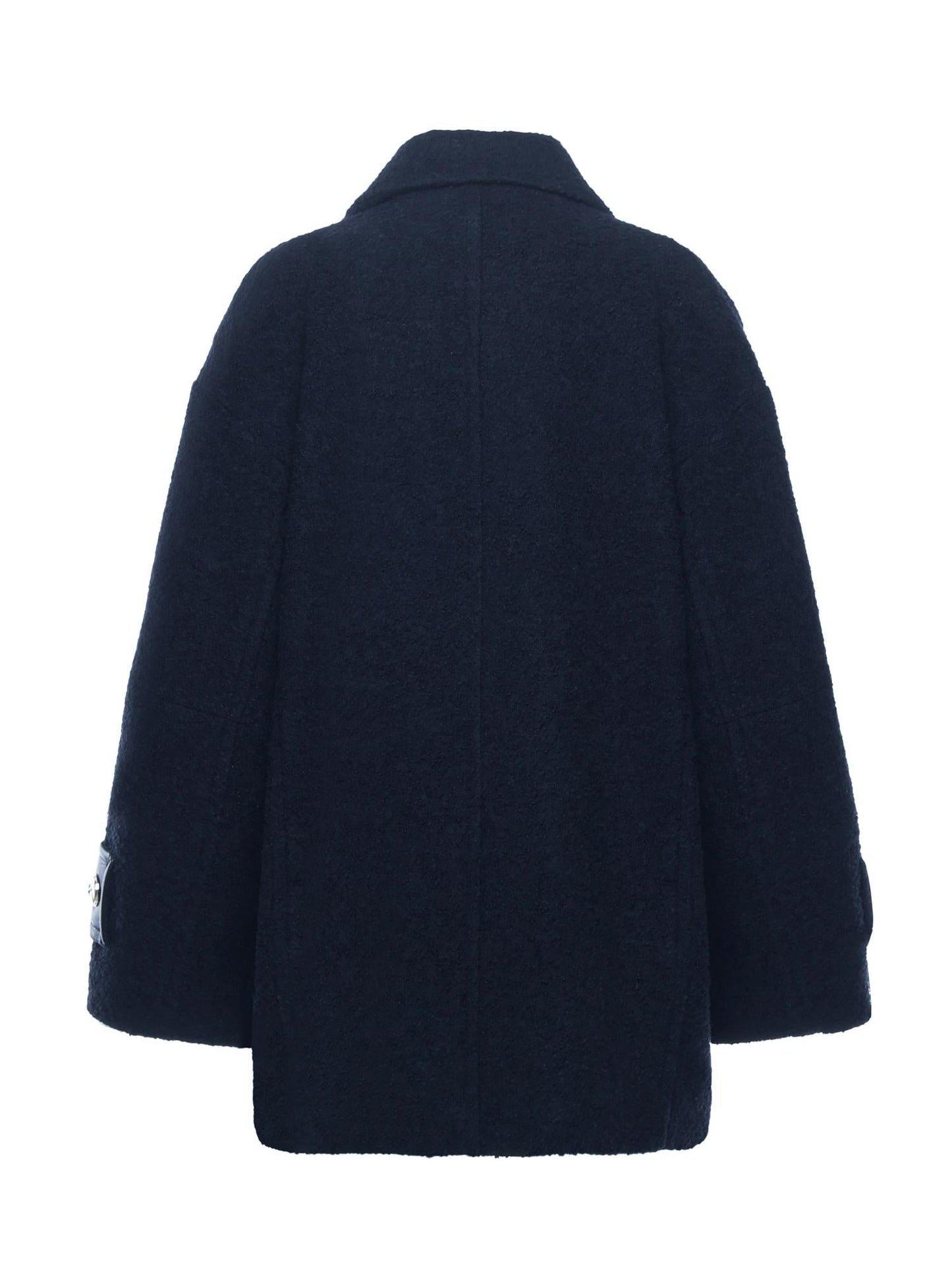 Cappotto caban doppiopetto in bouclé