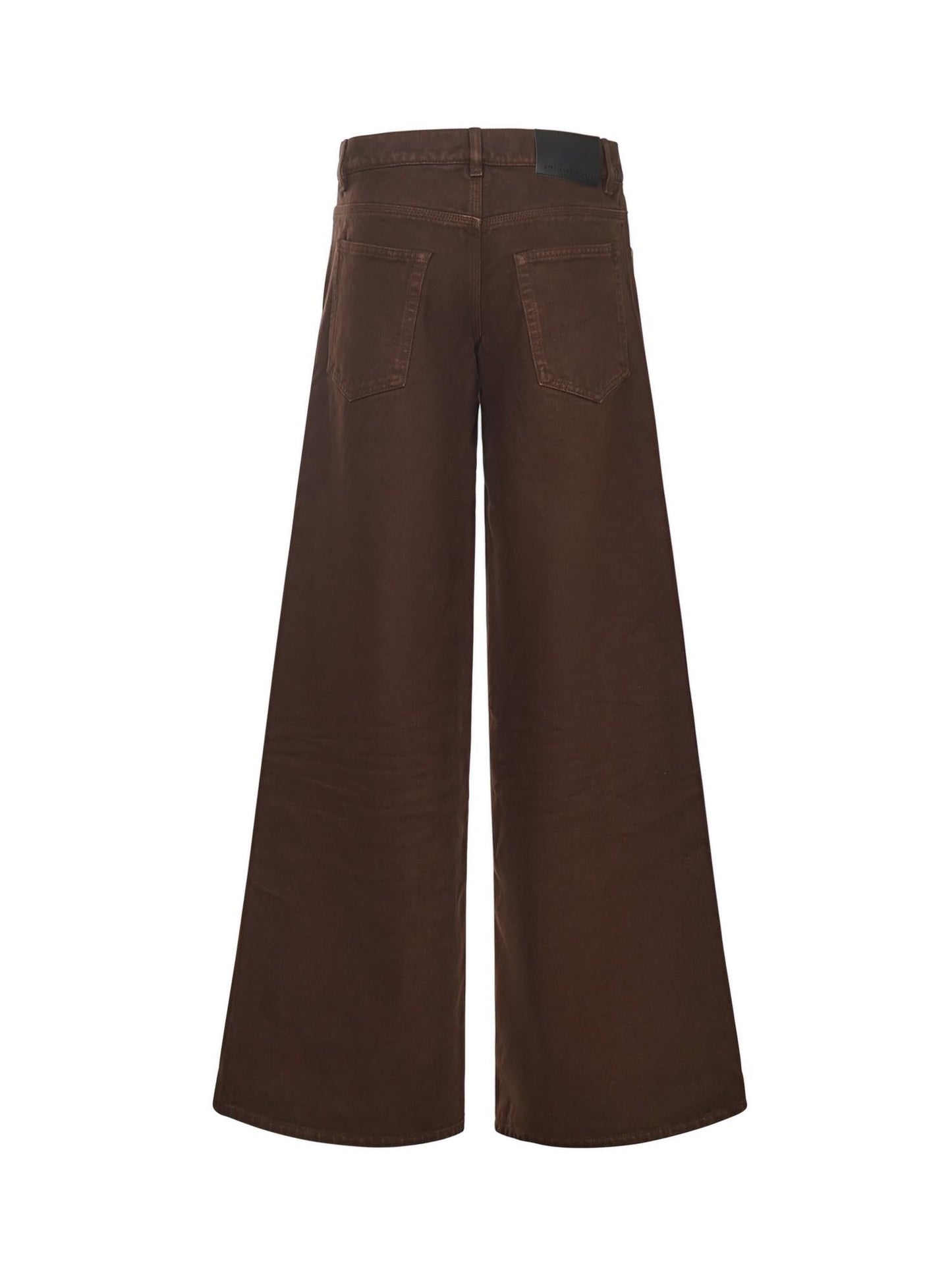 Jeans in denim con gamba larga