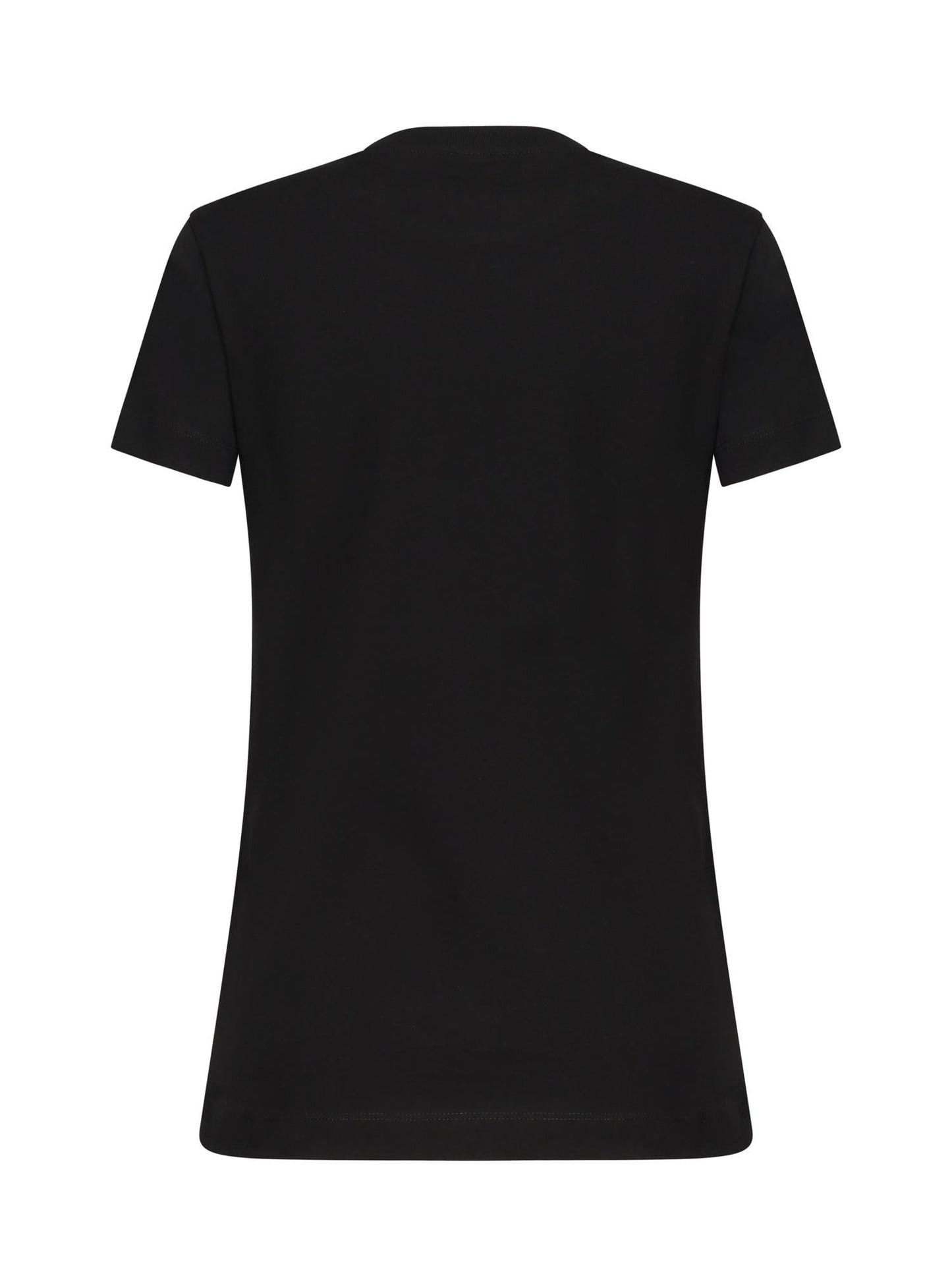 T-shirt con ricamo logo lettering