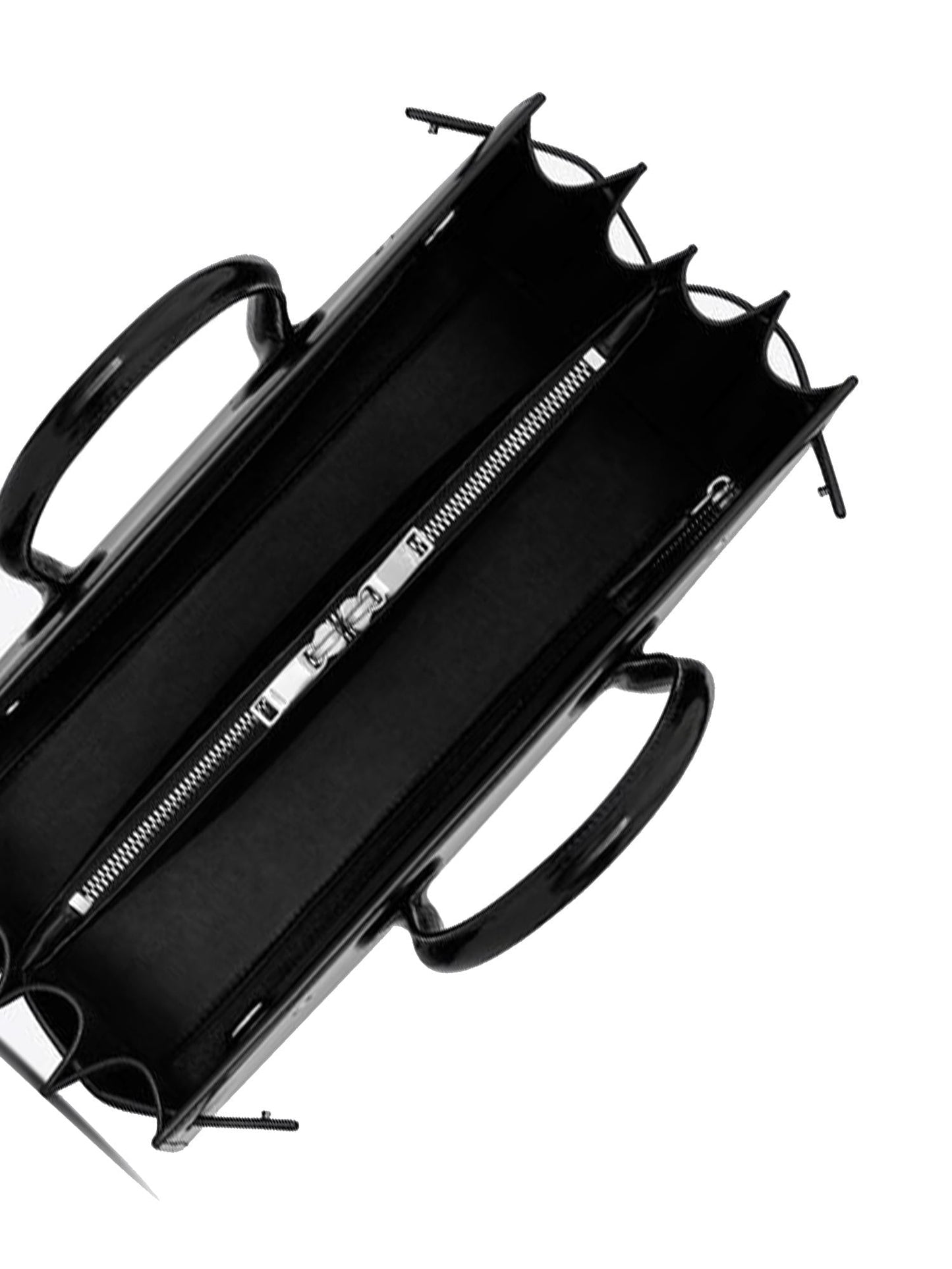 Borsa Sac De Jour in pelle verniciata