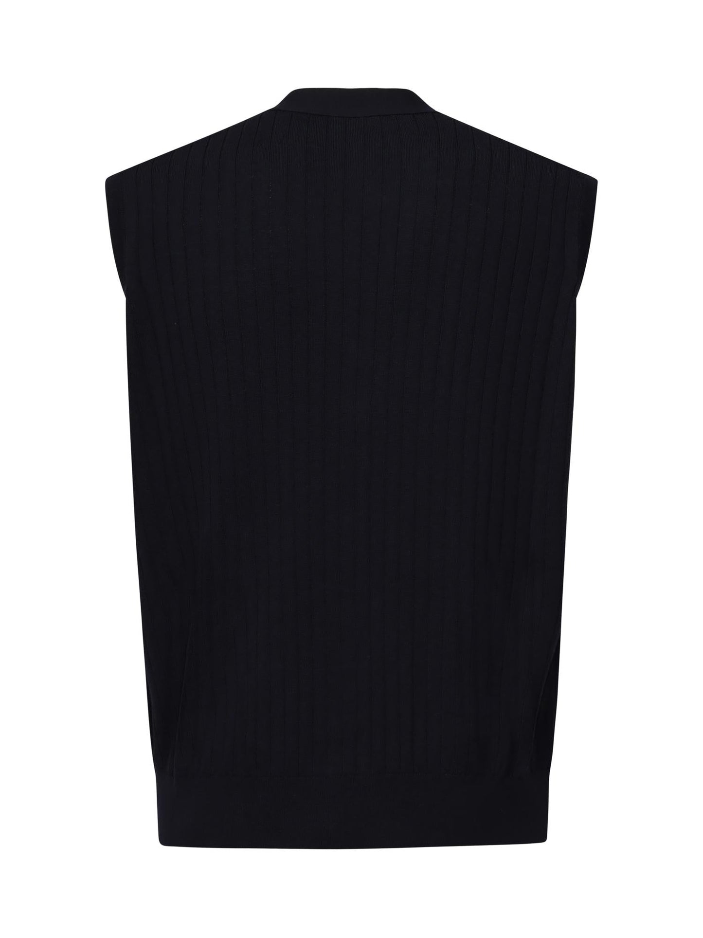Gilet in lana a coste