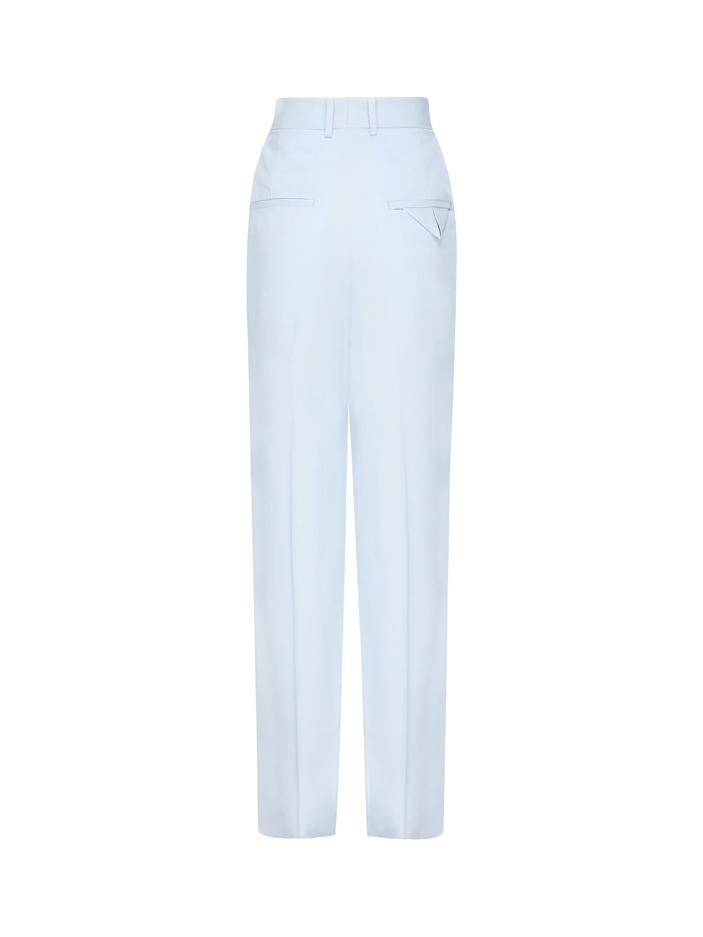 Pantaloni in twill di seta e viscosa