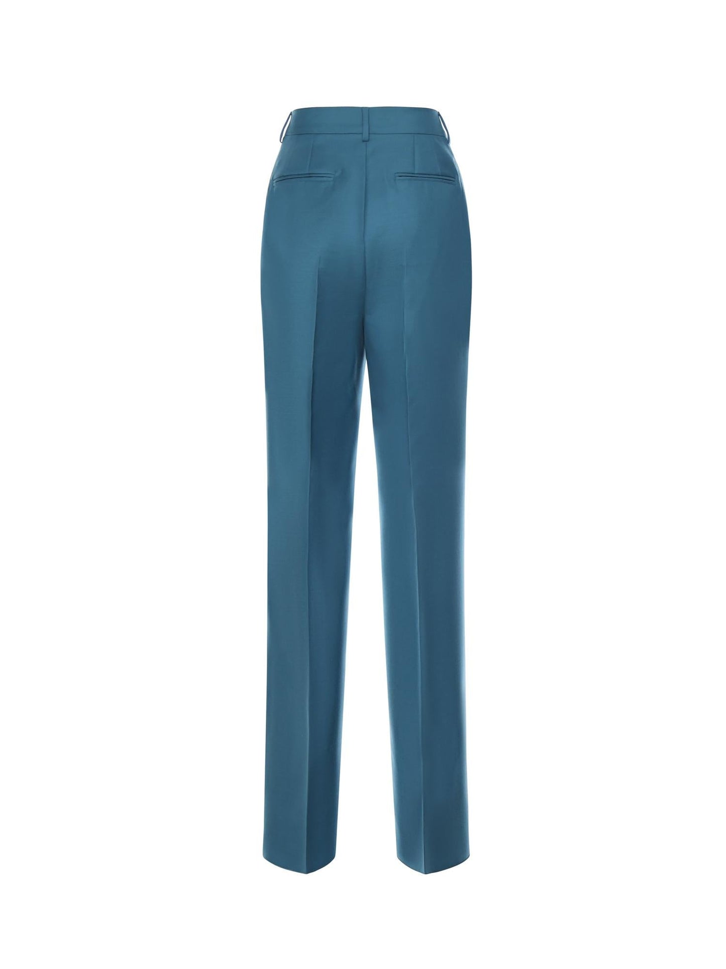 Pantaloni sartoriali in lana mohair e seta