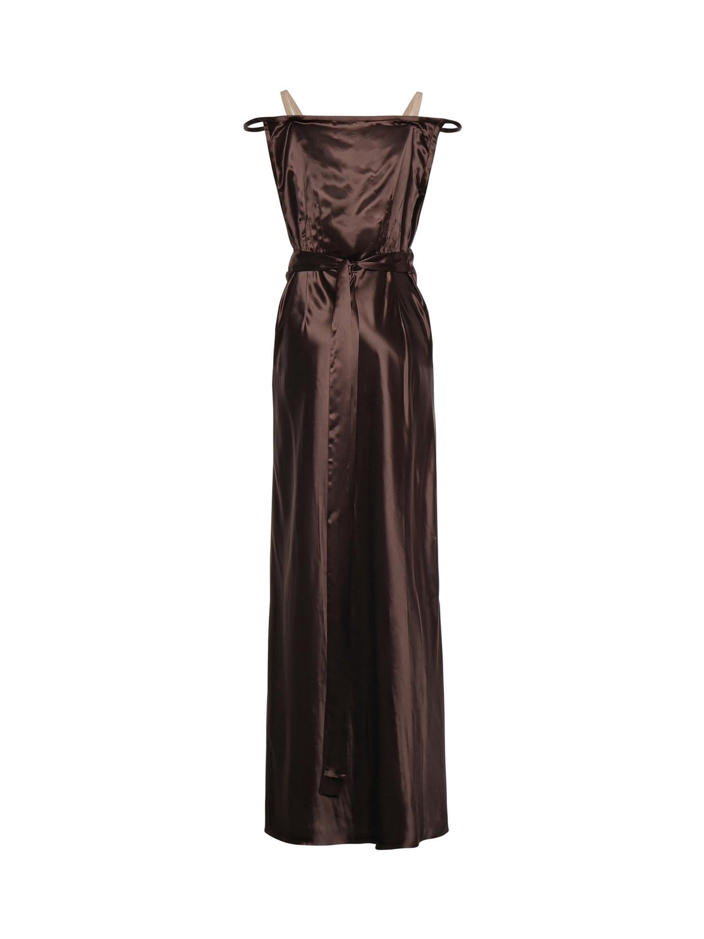 Abito lungo in satin