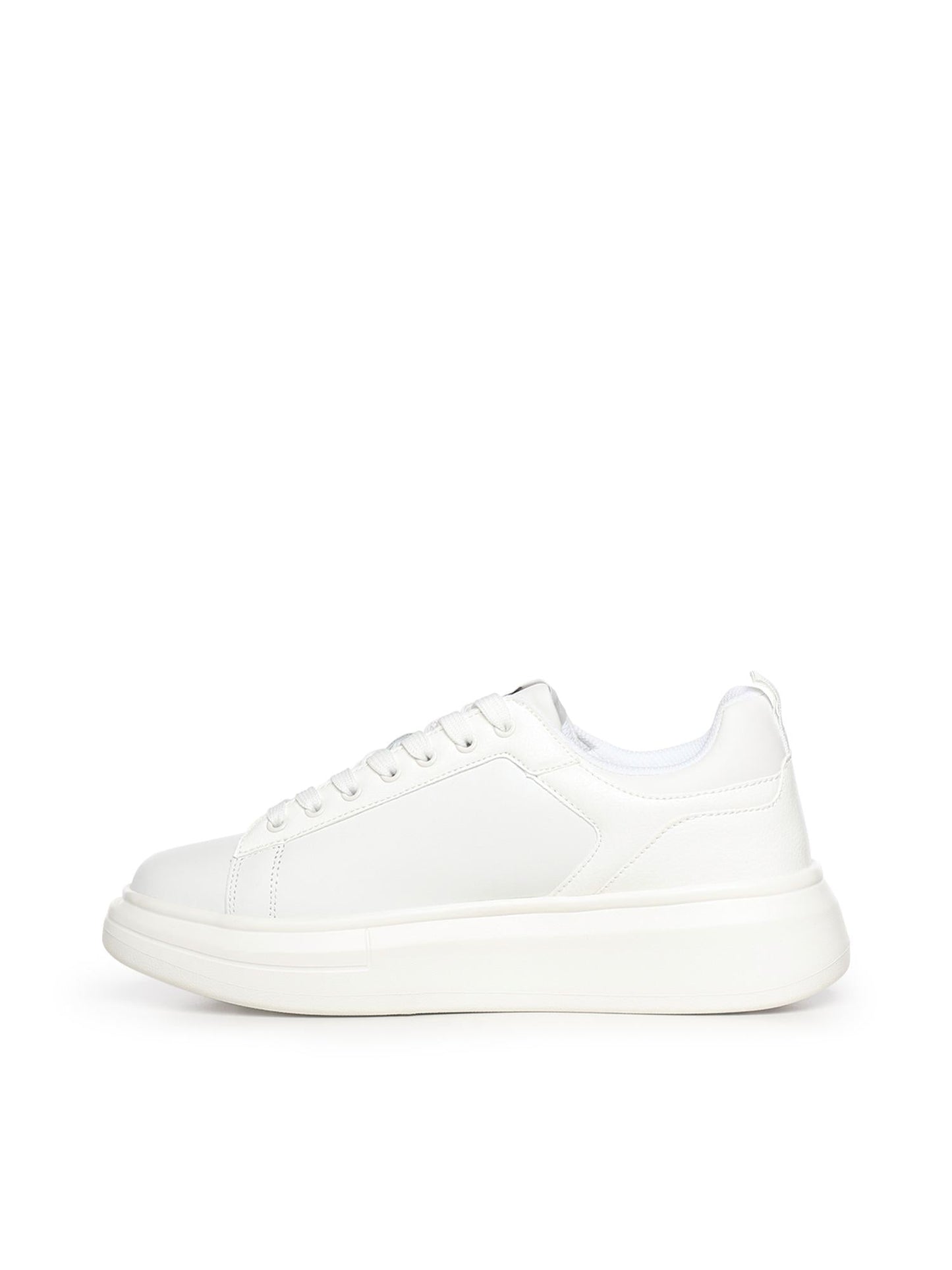 Sneakers platform in pelle