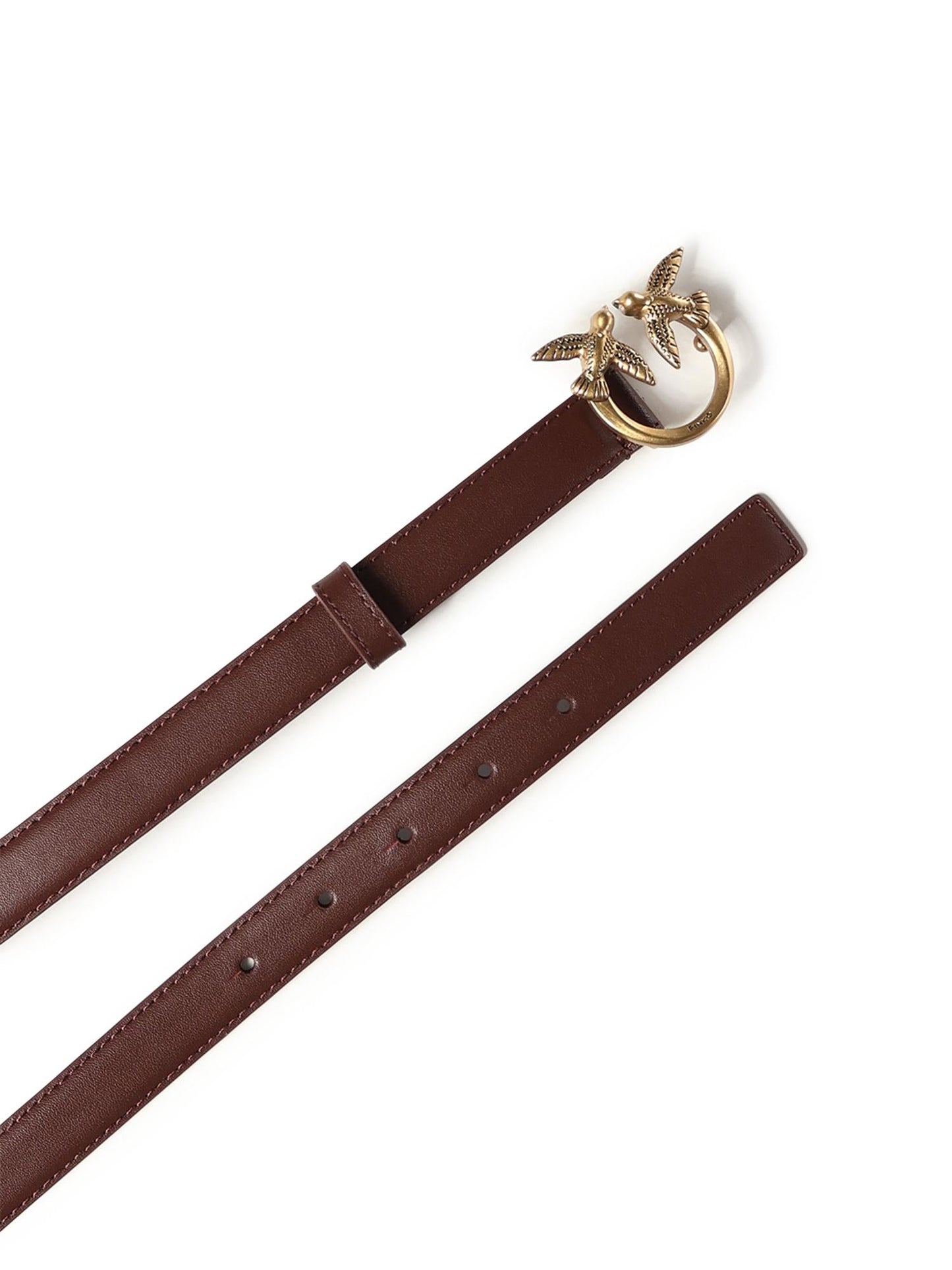 Cintura sottile Love Birds in pelle
