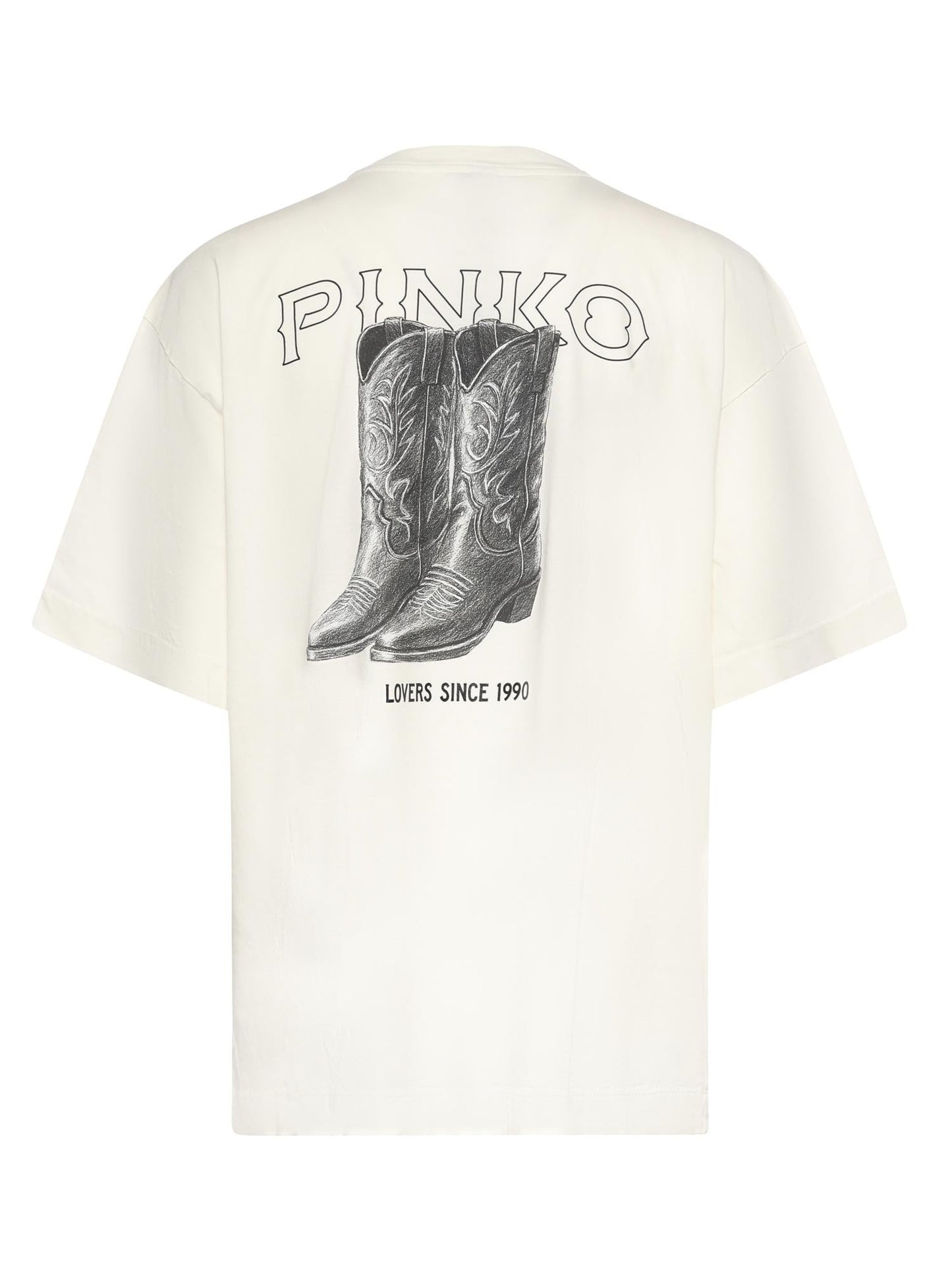 T-shirt in jersey con logo