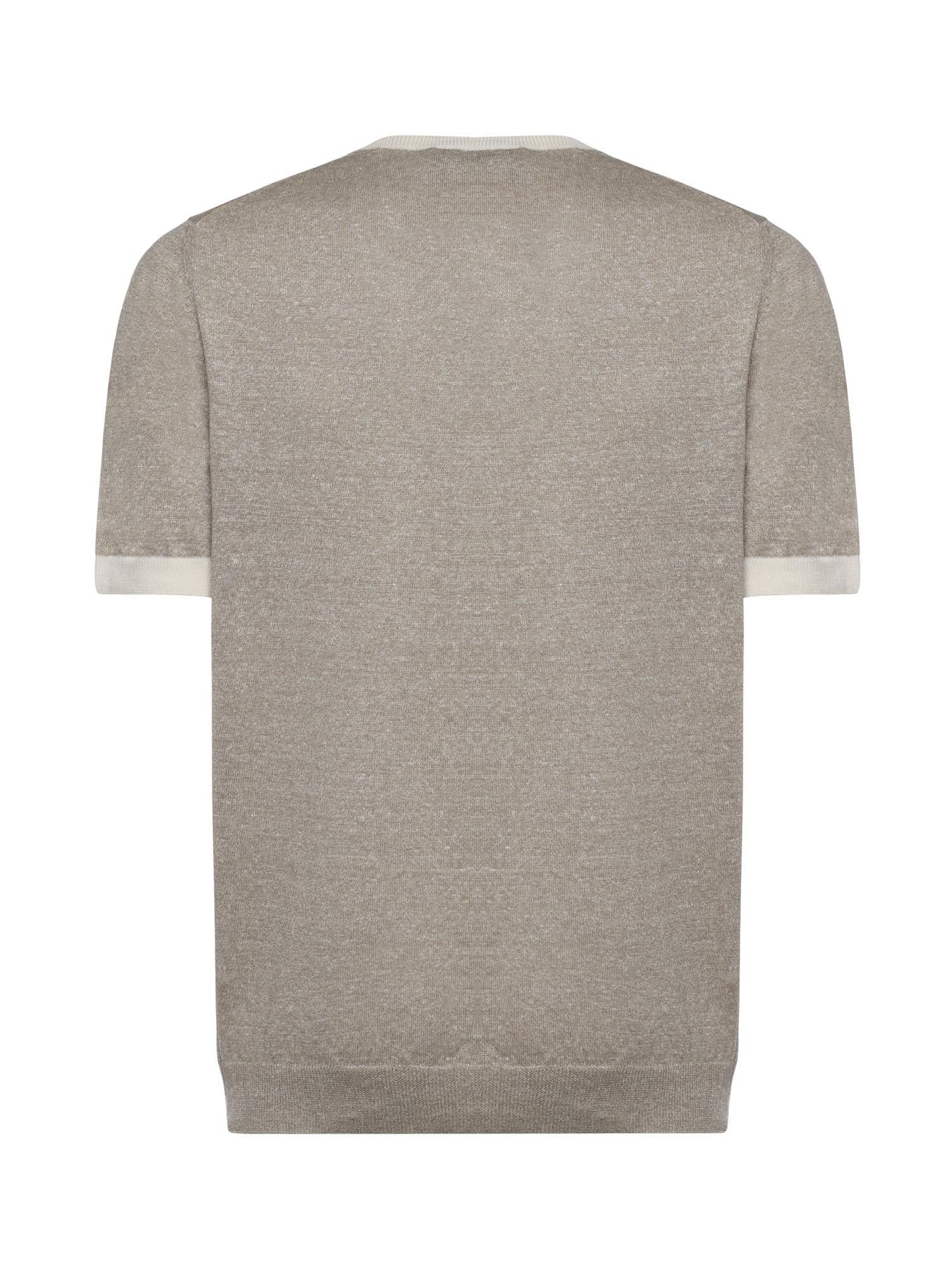 T-shirt in lino e cotone