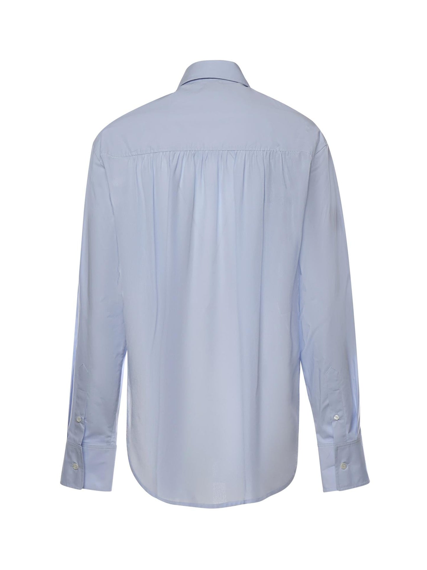 Camicia in popeline e crêpe
