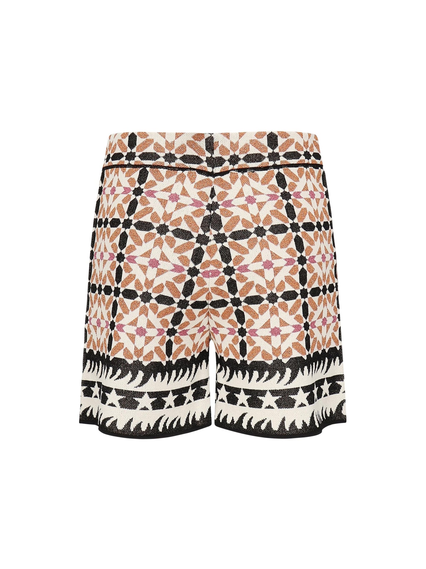 Shorts con pattern geometrico