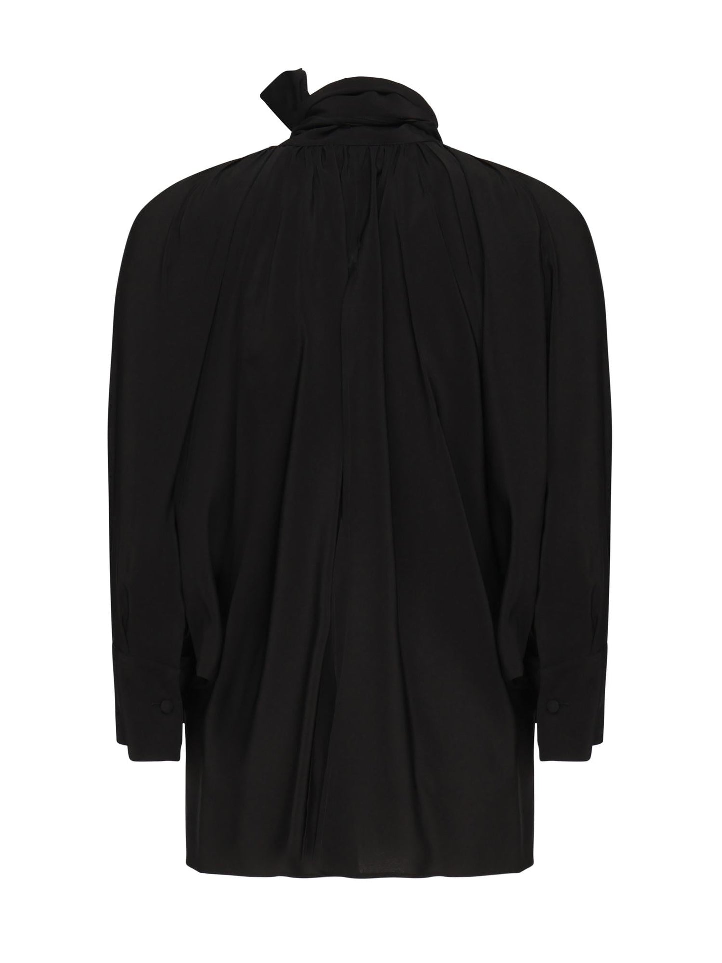 Blusa ampia in pura seta