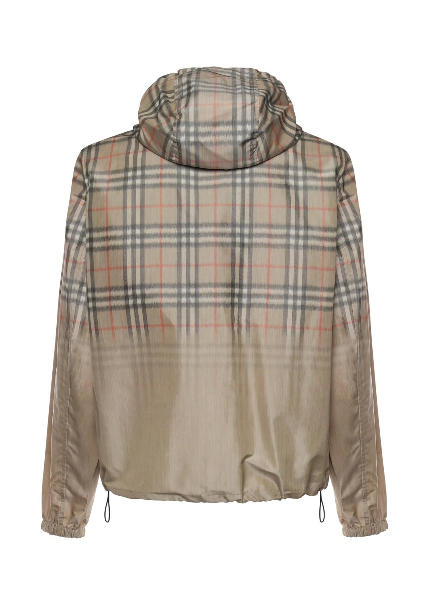 Giacca con cappuccio e Check sfumato