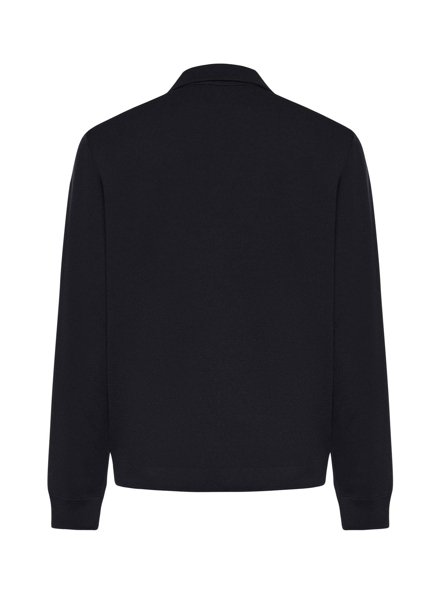 Overshirt in maglia di viscosa con logo
