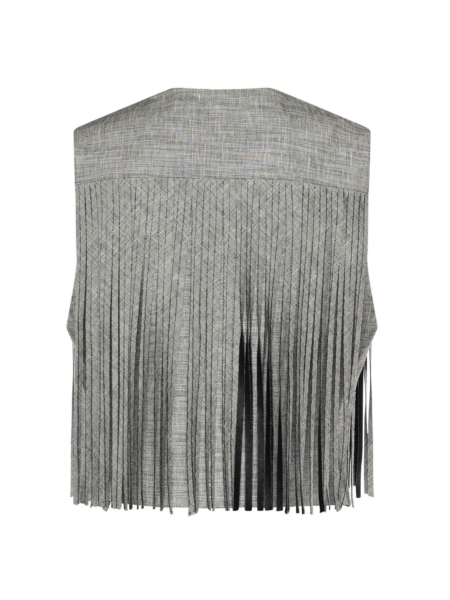 Gilet con frange
