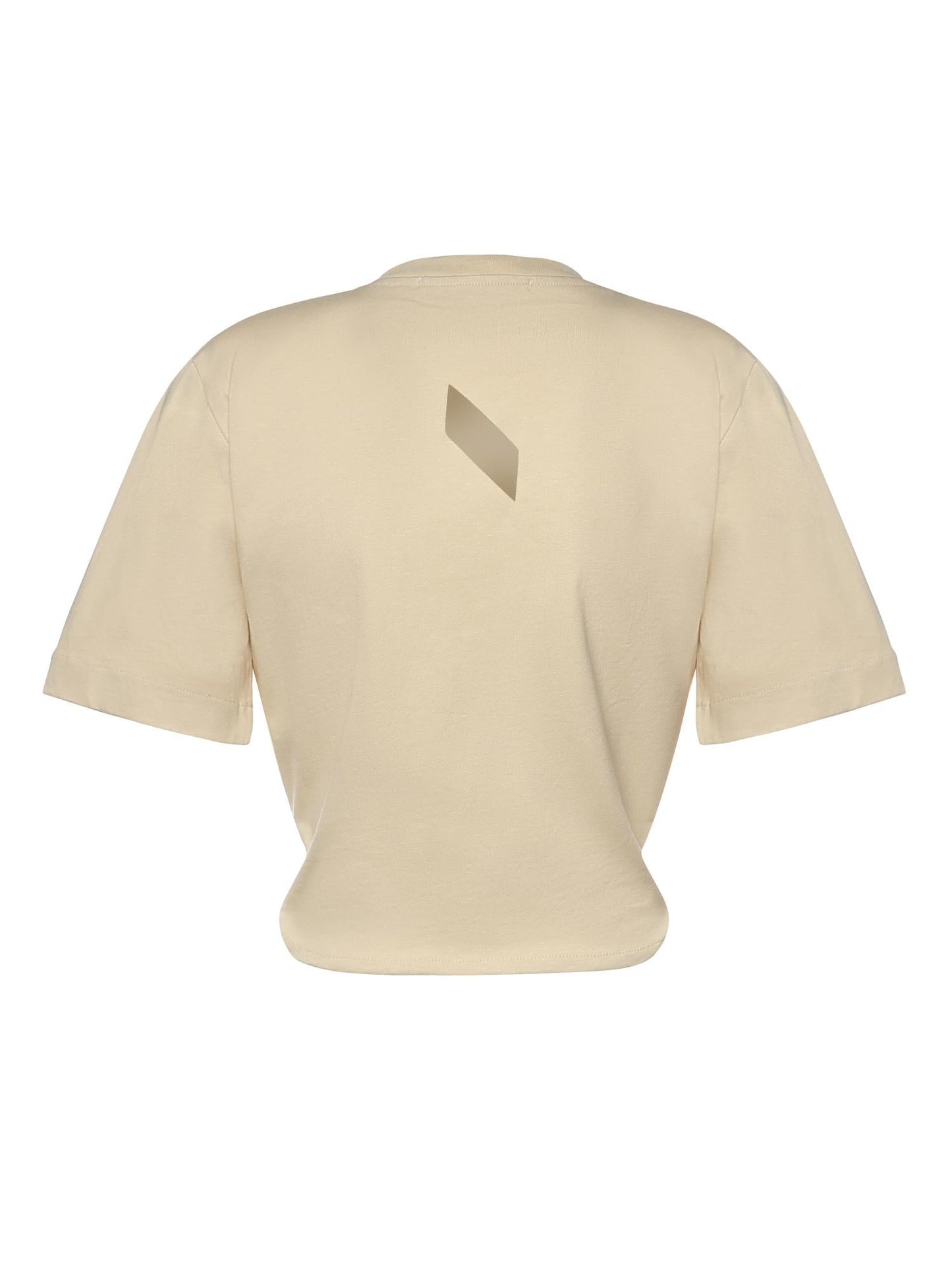 T-shirt cropped in cotone