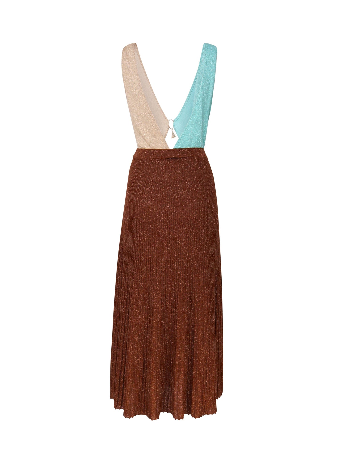 Abito cut out con gonna fliuida