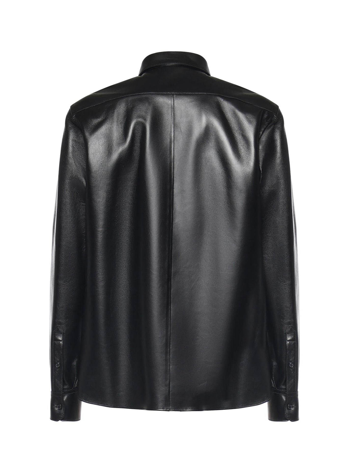 Overshirt in pelle