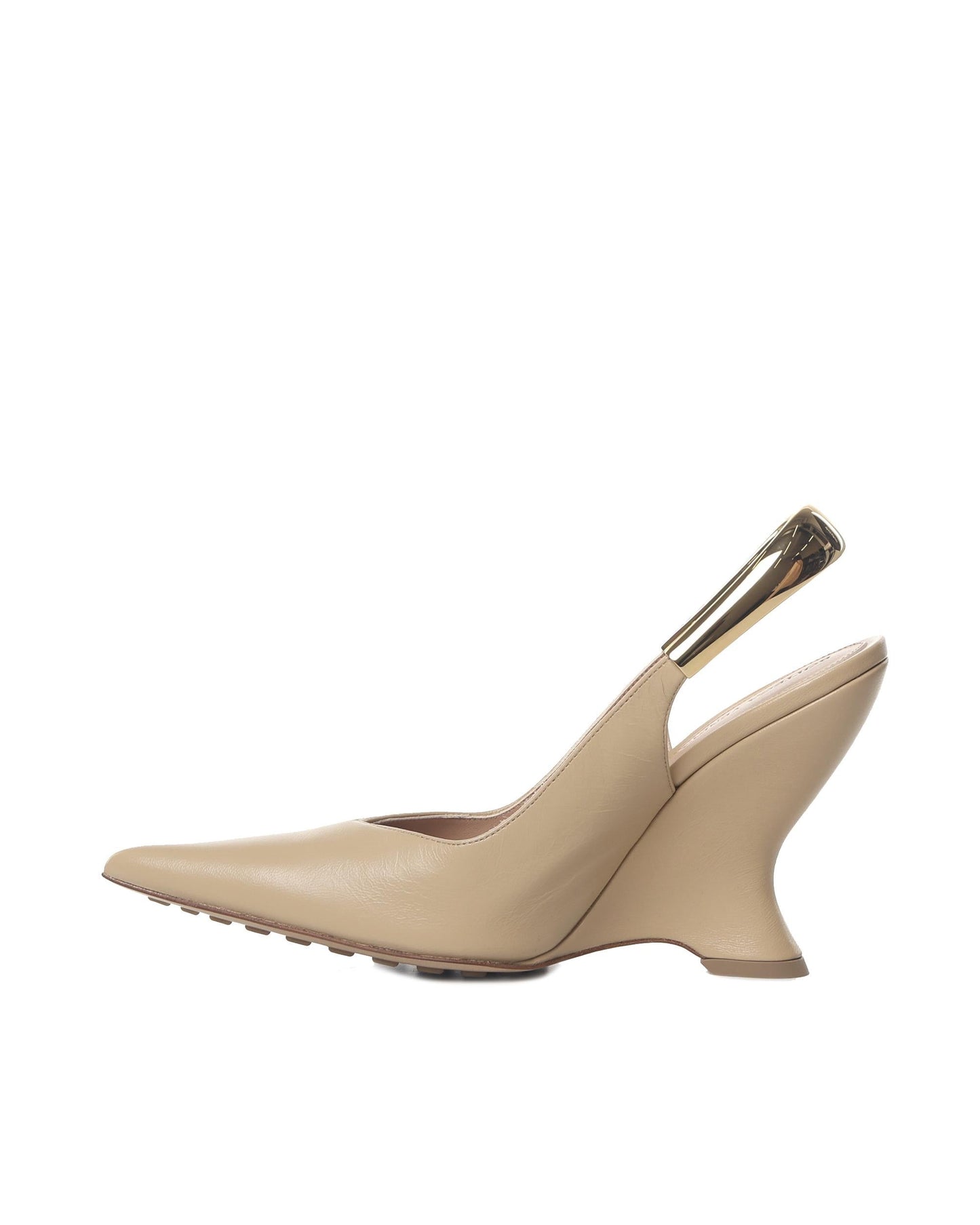 Pumps slingback in pelle