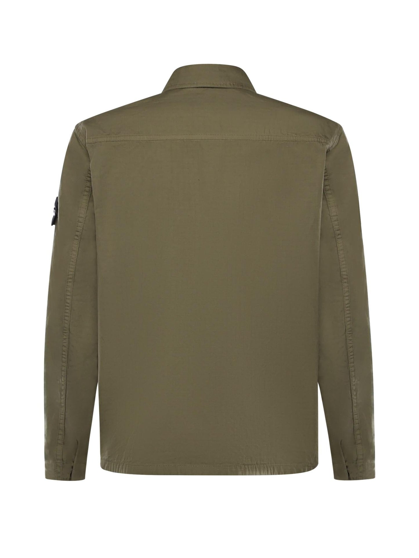 Overshirt in cotone con logo