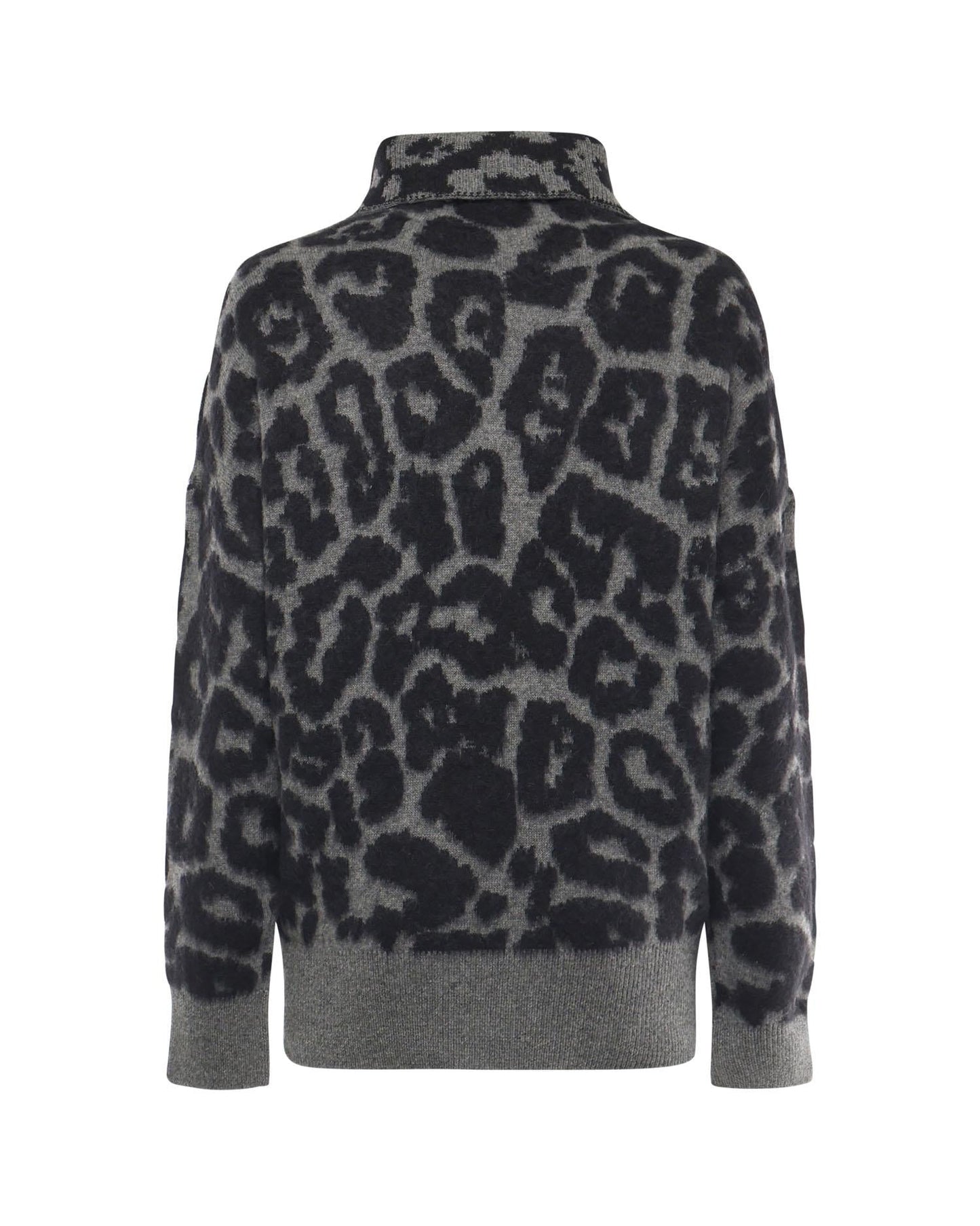 Pullover con stampa leopardo