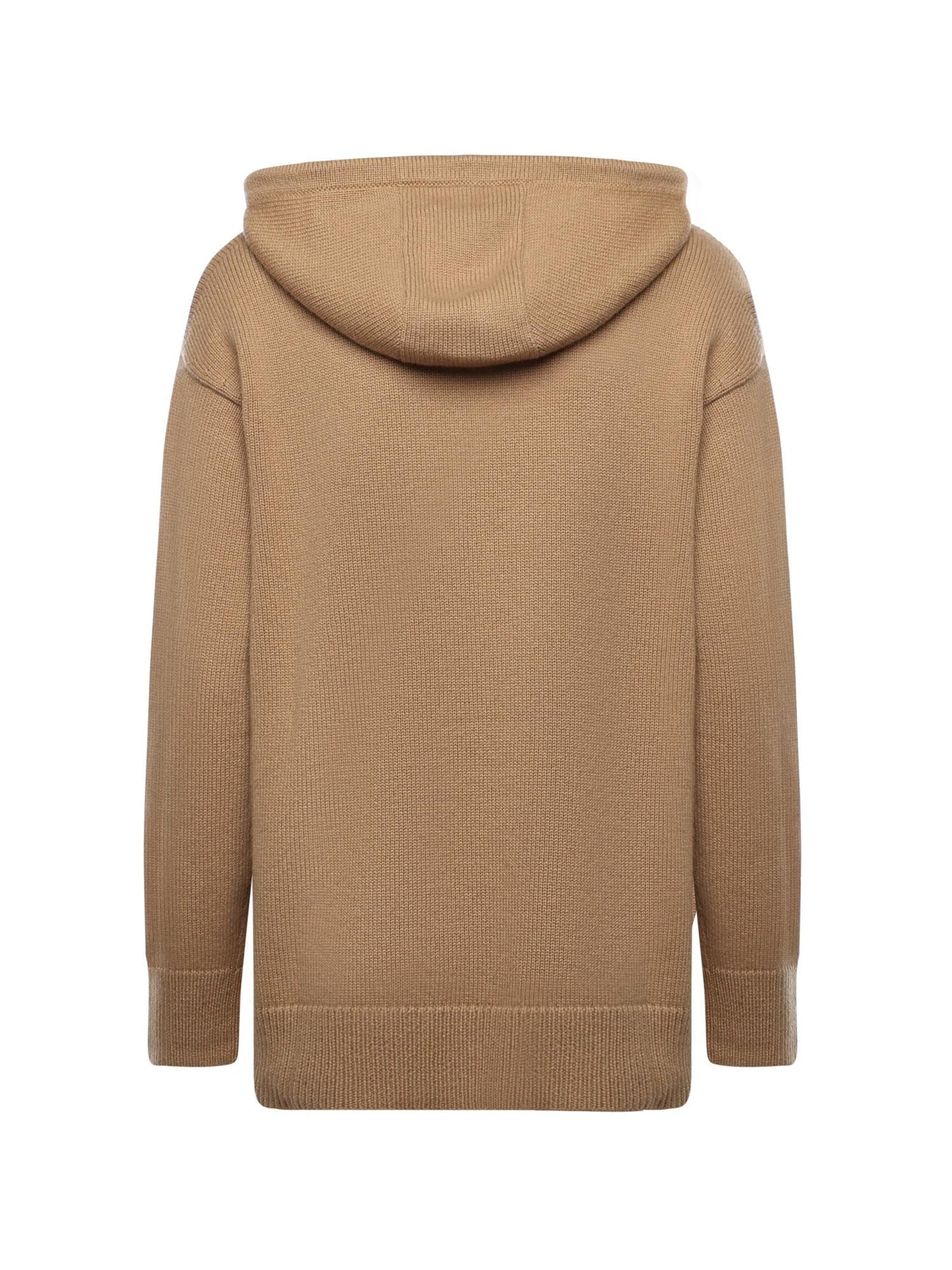 Felpa con cappuccio in lana e cashmere