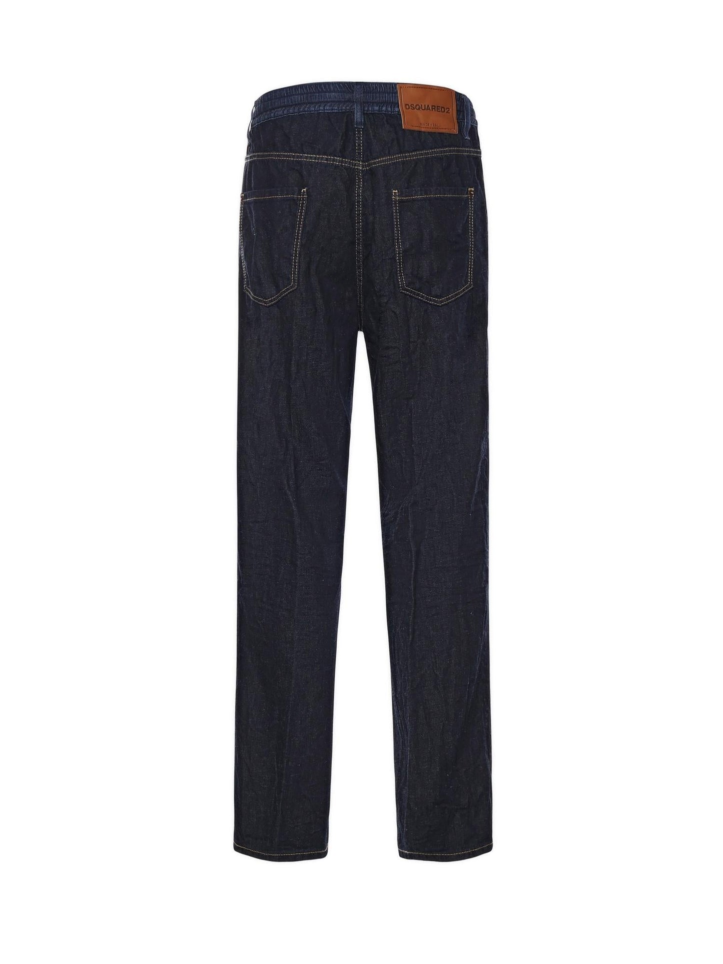 Jeans in denim di misto cotone e canapa