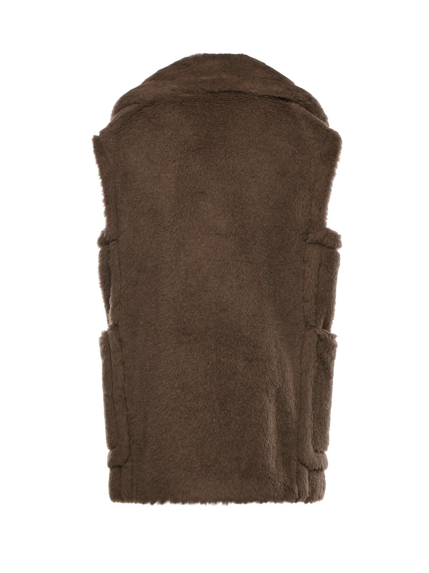 Gilet in Teddy in alpaca e lana