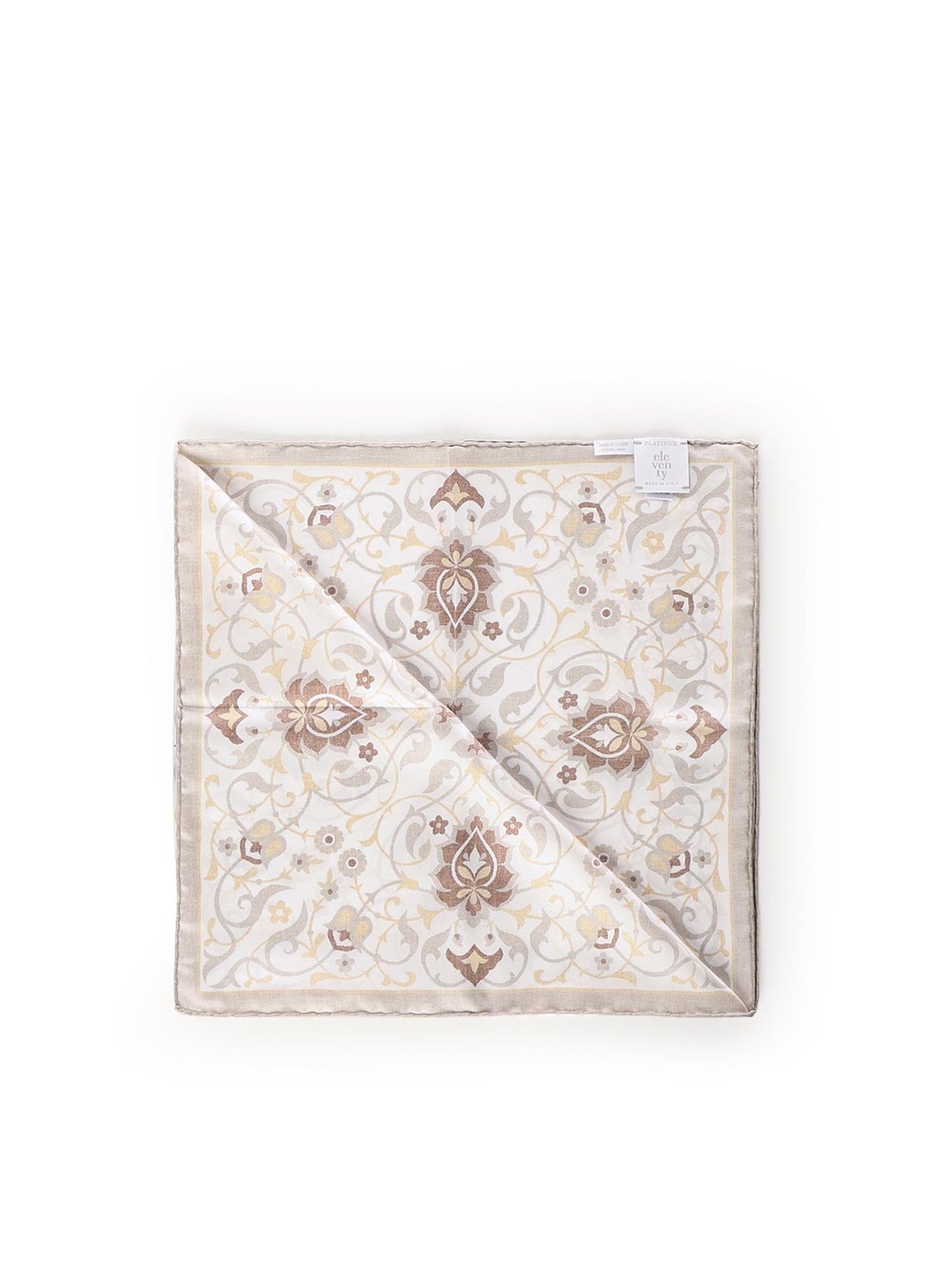 Foulard con stampa in seta