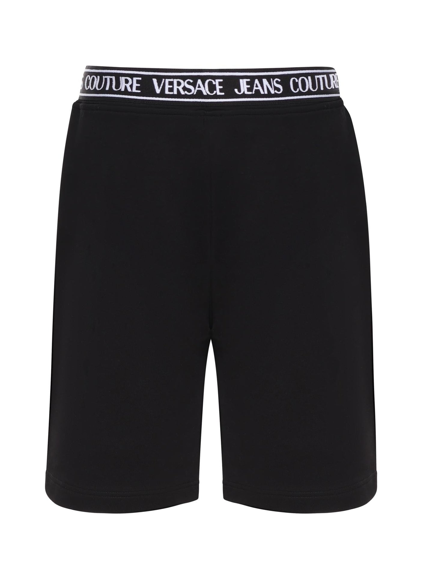 Bermuda in jersey di cotone con logo