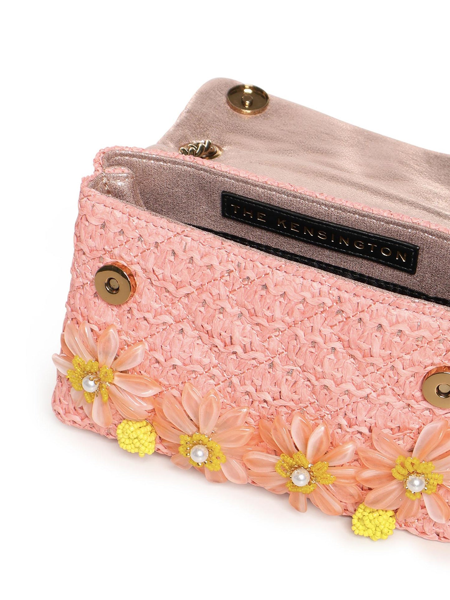 Mini bag Kensington in rafia