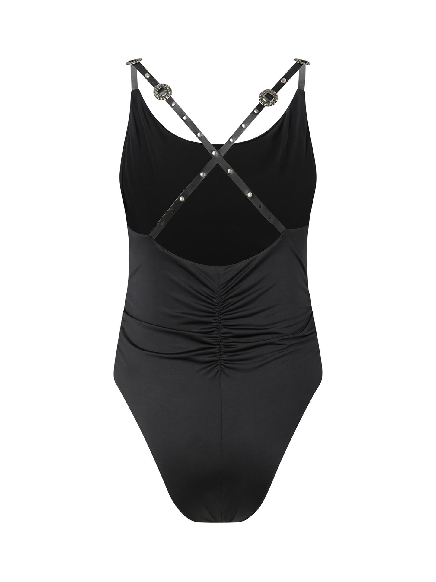 Body con spalline incrociate