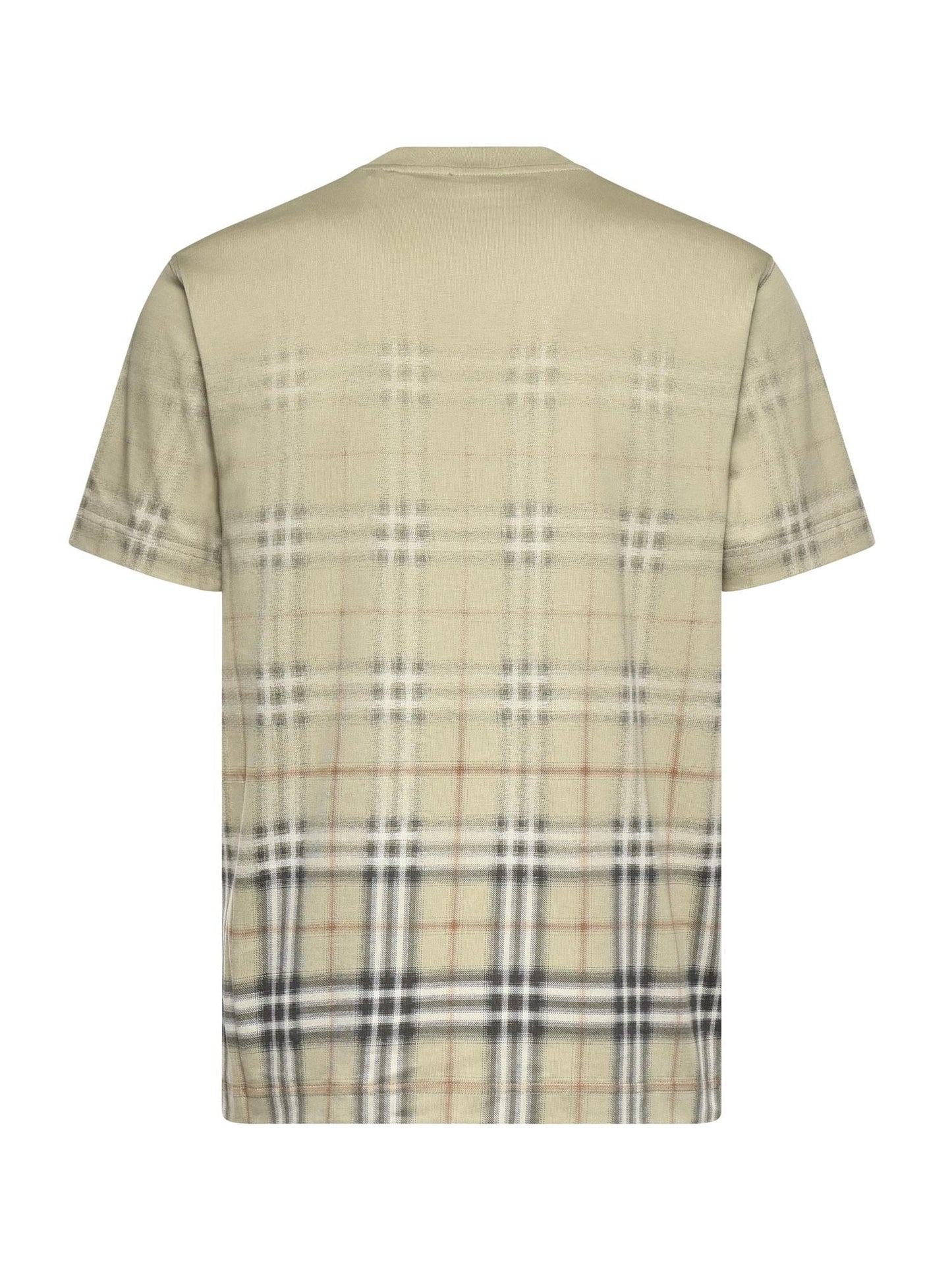 T-shirt in cotone Check sfumato