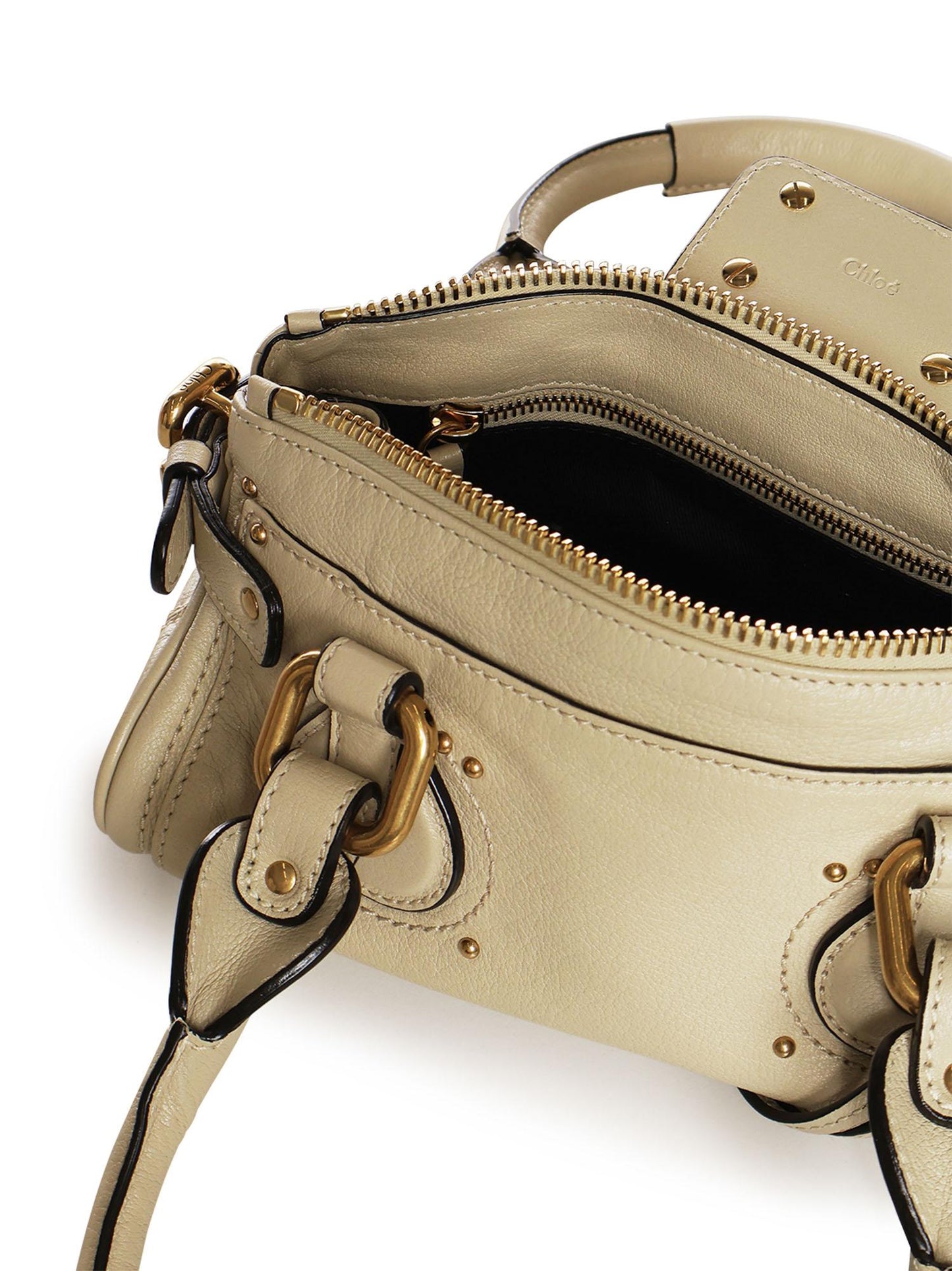 Borsa Paddington piccola in pelle granata