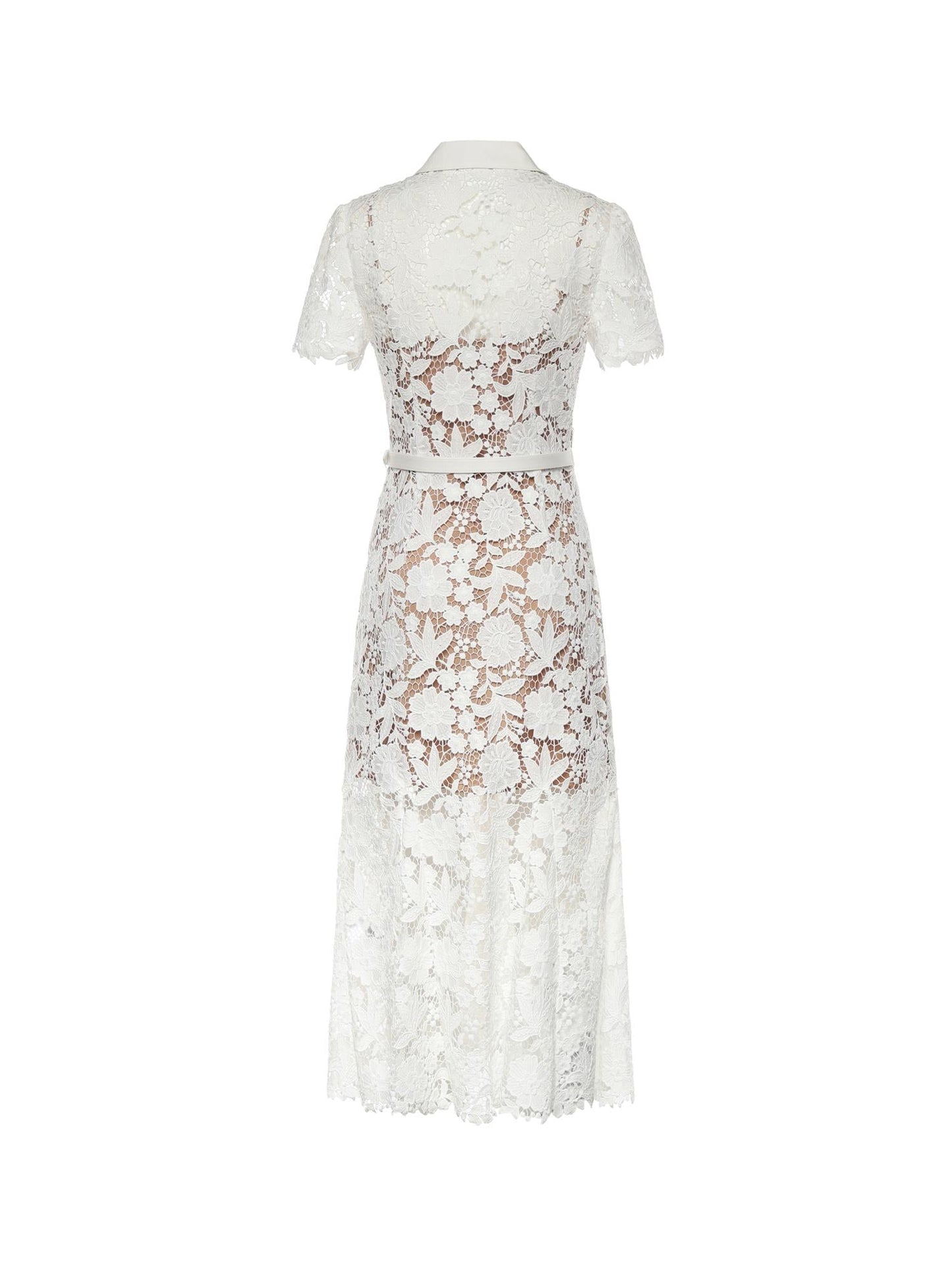 Abito midi in pizzo