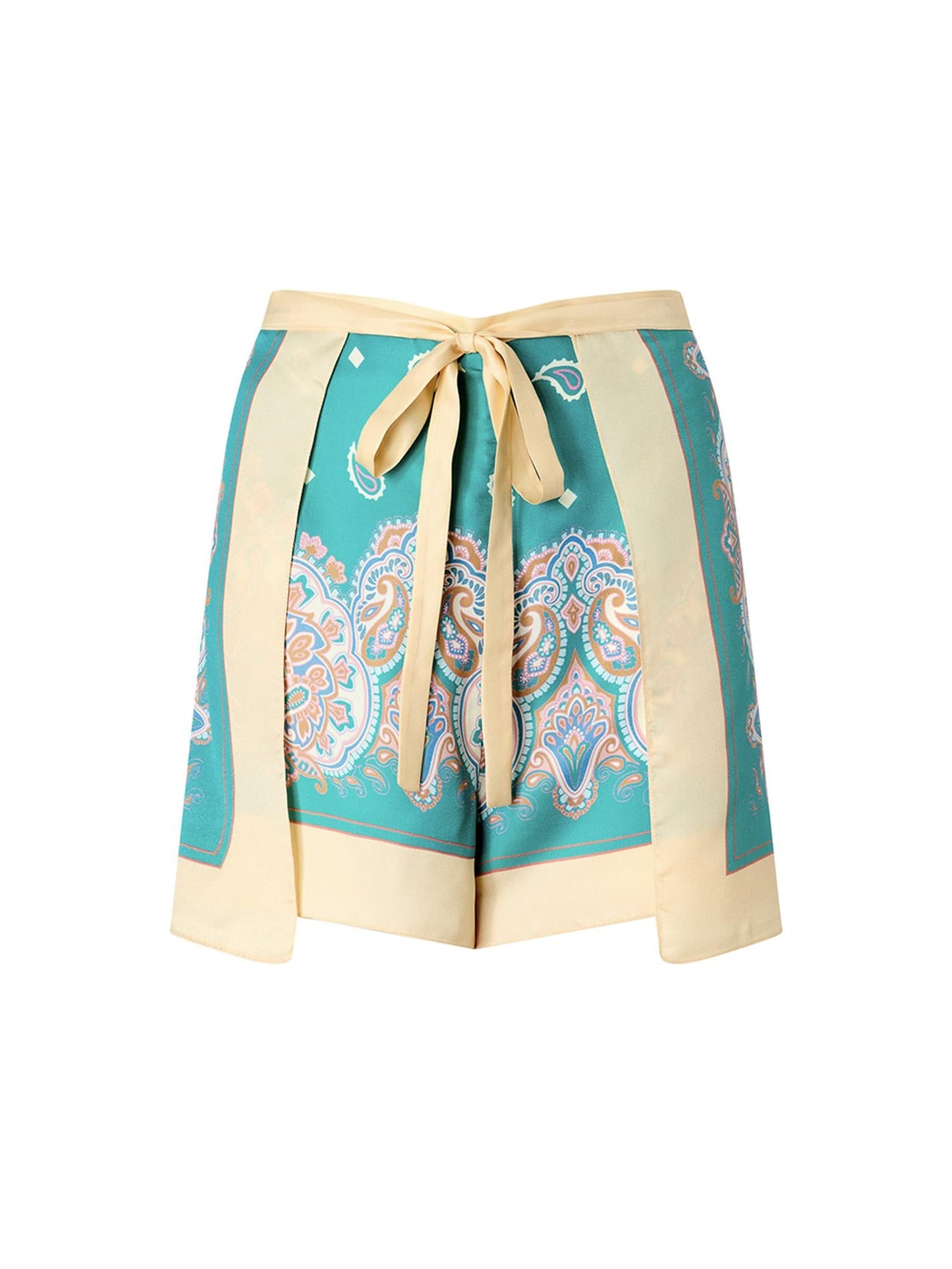 Short pantapareo con stampa paisley