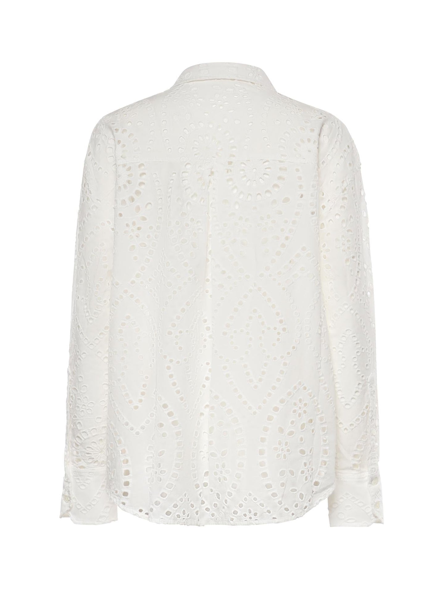 Camicia in cotone sangallo