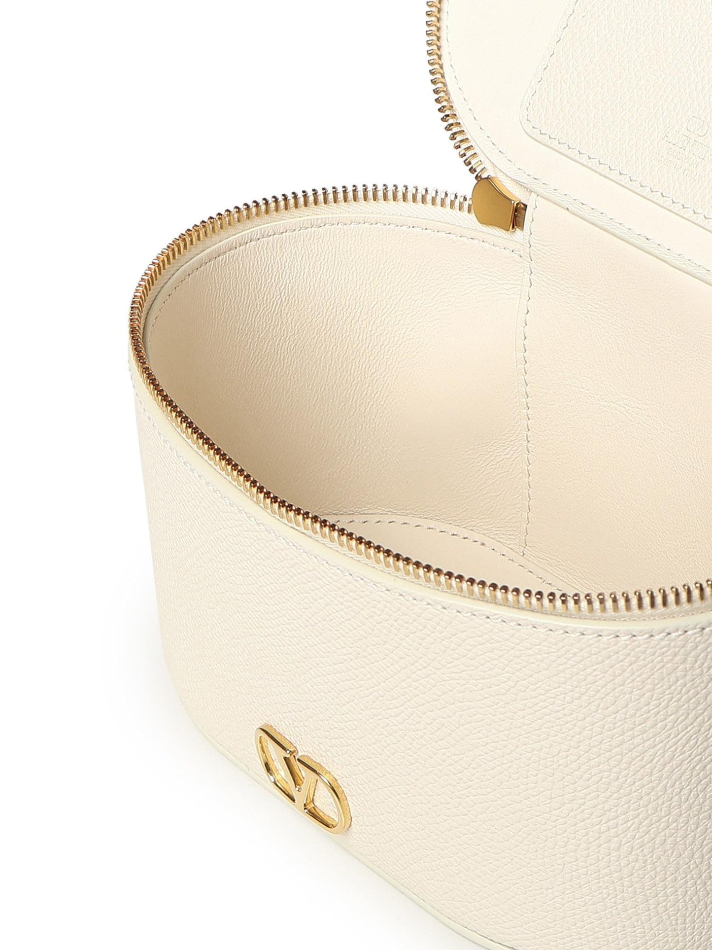 Mini Vanity Bag Vlogo Signature in vitello granato