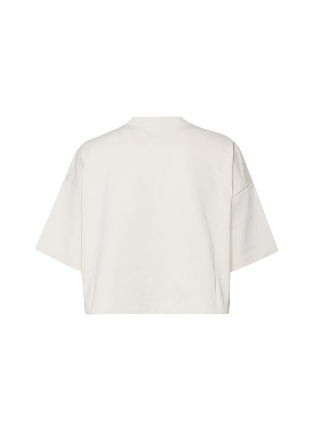 T-shirt crop top in cotone