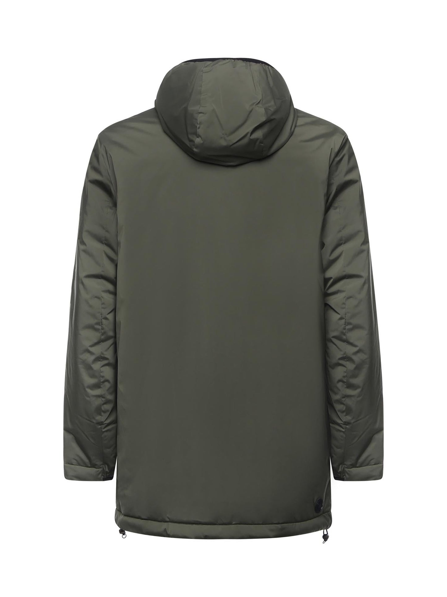 Giacca lunga stretch con logo